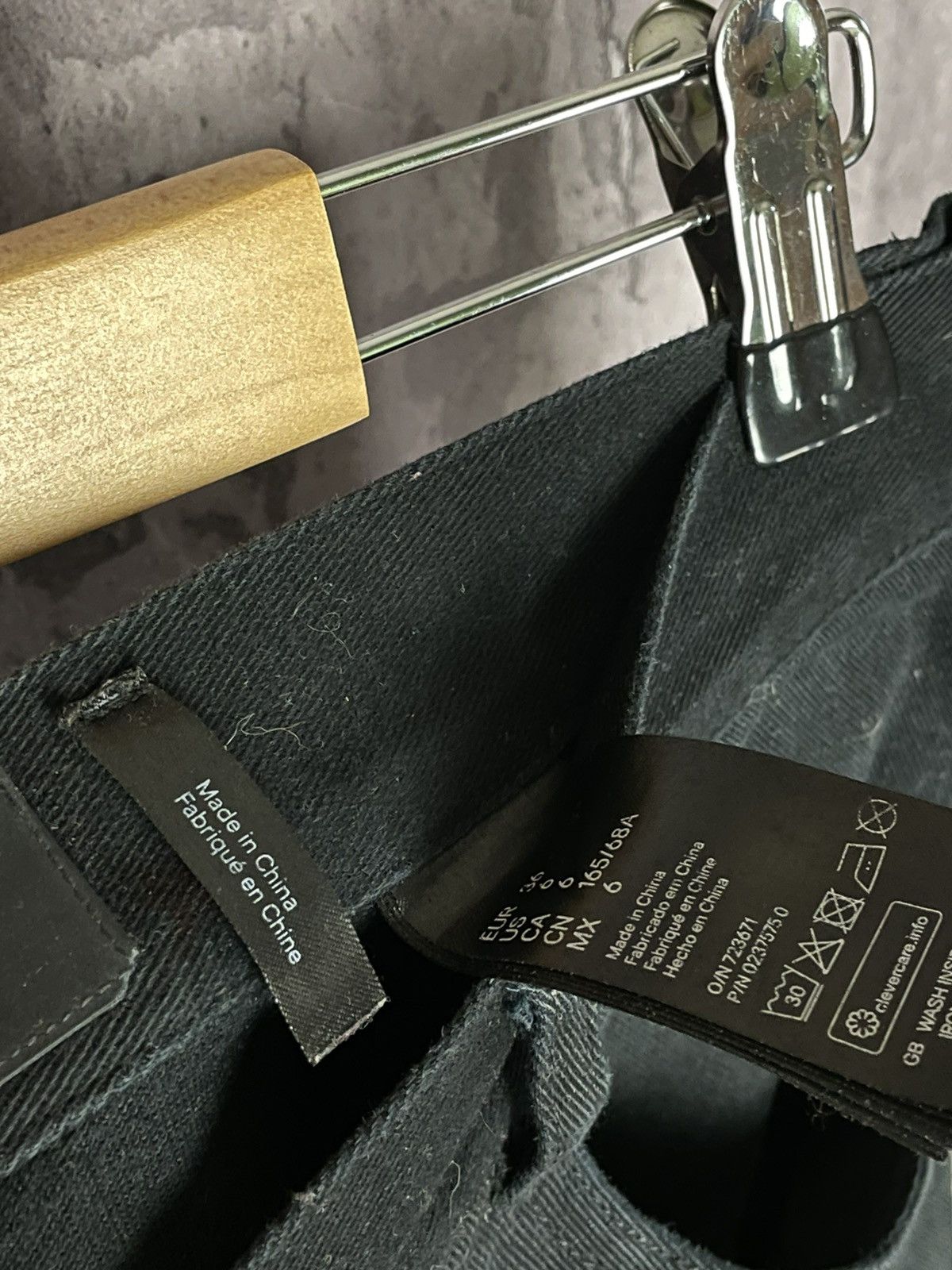 Alexander Wang × H&M ALEXANDER WANG X HM BLACK SKINNY DENIM JEANS OPIUM Size 28" / US 6 / IT 42 - 7 Thumbnail