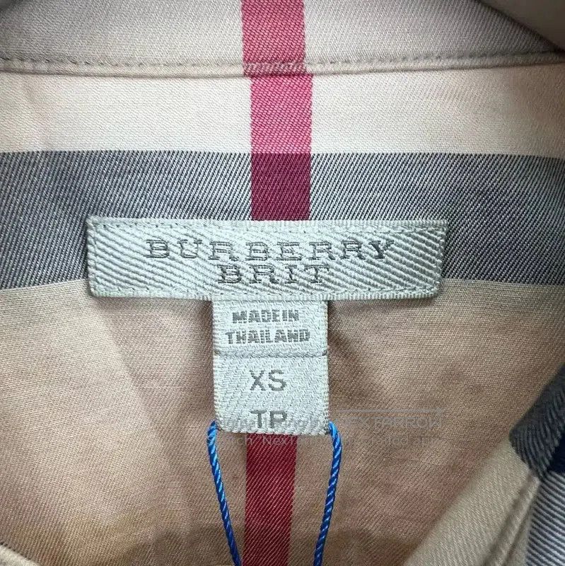 Burberry Burberry Women's XS Khaki Cotton Shirt. Size XS / US 0-2 / IT 36-38 - 3 Thumbnail