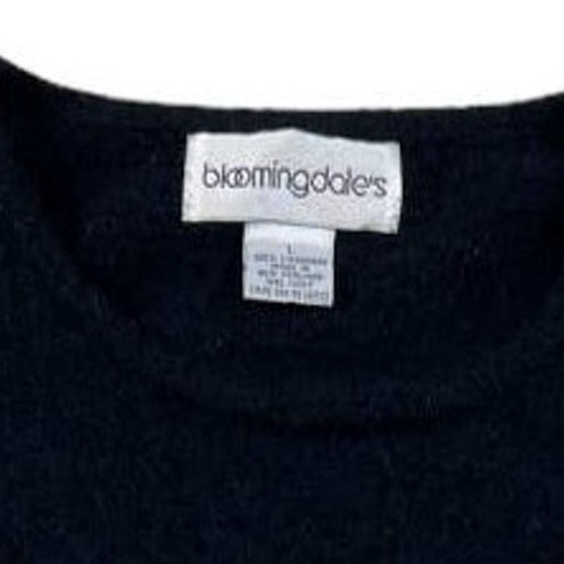 Bloomingdale's Bloomingdale’s Cashmere Black Top | Size L Size L / US 10 / IT 46 - 4 Thumbnail