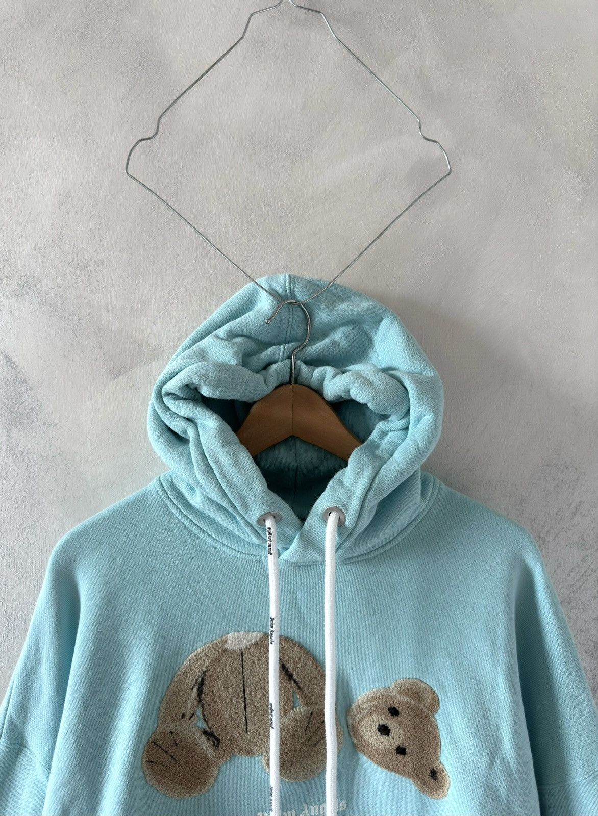 Palm Angels Palm Angels Kill the Bear Popover Hoodie-Turquoise/Blu Size US M / EU 48-50 / 2 - 2 Thumbnail