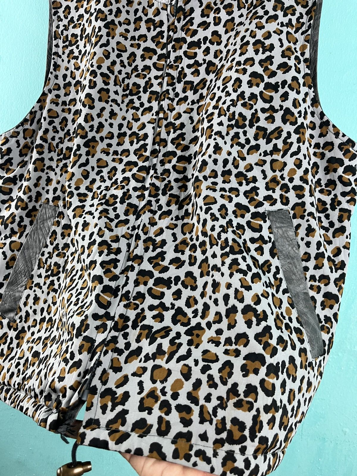 Vintage Genuine Leather Reversible Leopard Vest Jacket Size US M / EU 48-50 / 2 - 9 Thumbnail