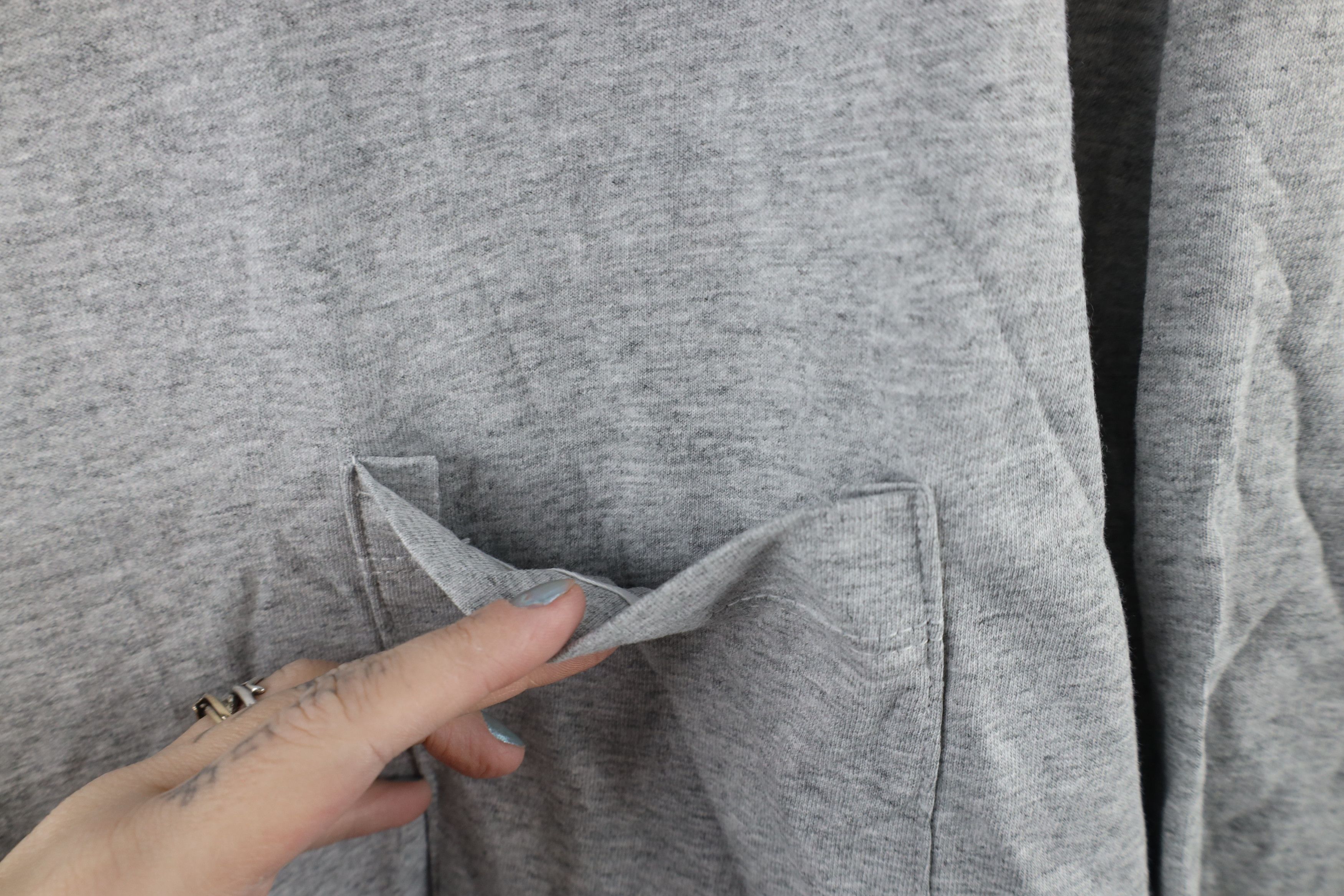 Vintage Deadstock Vintage 90s Streetwear T-Shirt Heather Gray USA Size US XXL / EU 58 / 5 - 4 Thumbnail