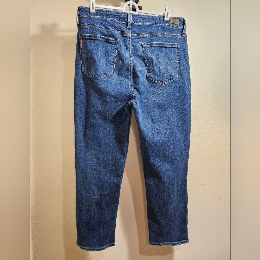 Paige Paige Jeans Hoxton Slim Crop Front Raw Hem 32/14 Size 32" / US 10 / IT 46 - 3 Thumbnail