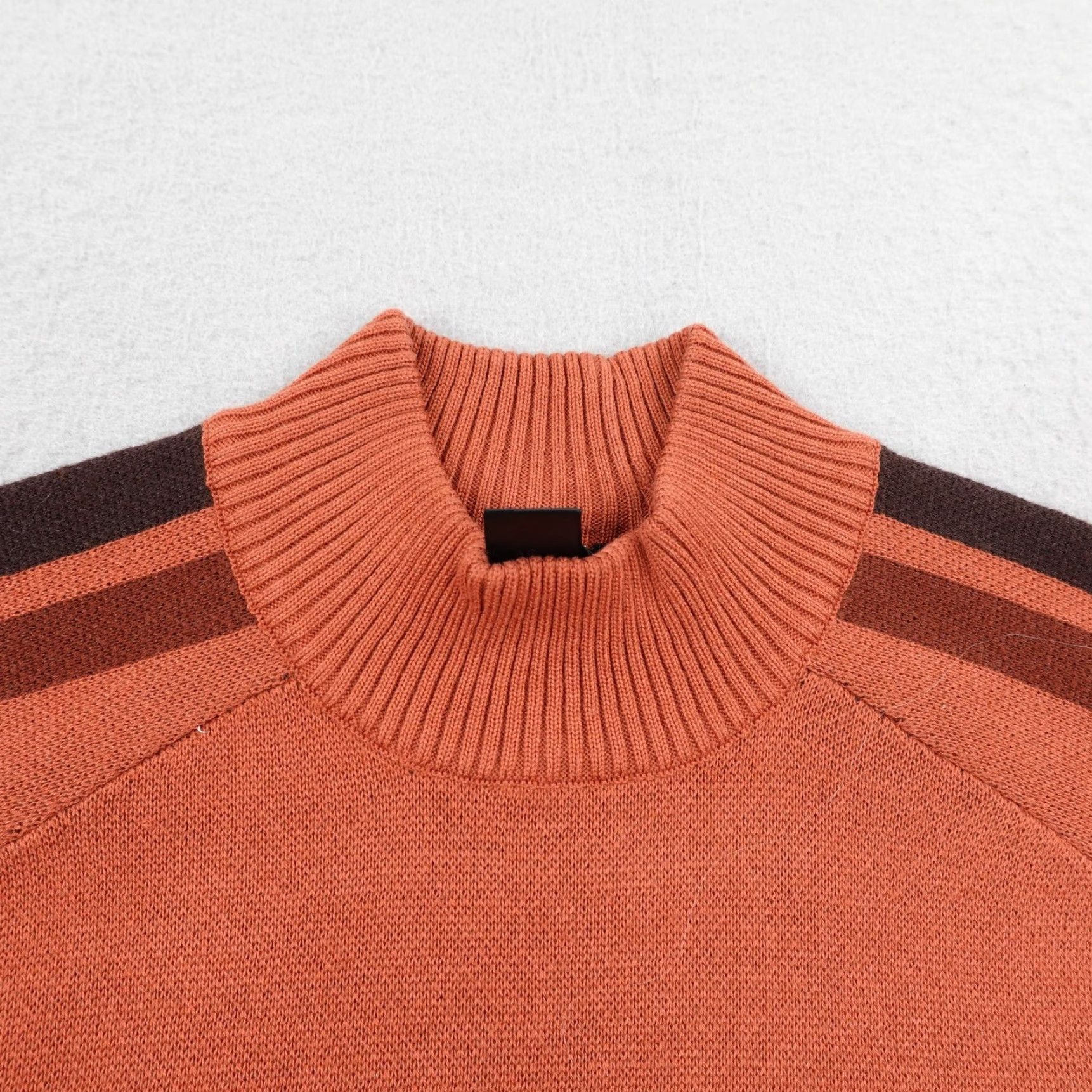 Cotopaxi Cotopaxi Sweater Womens Medium Orange Libre Mock Neck Pullover Merino Wool Blend Polyester Knit Solid Knitwear Size M / US 6-8 / IT 42-44 - 2 Thumbnail