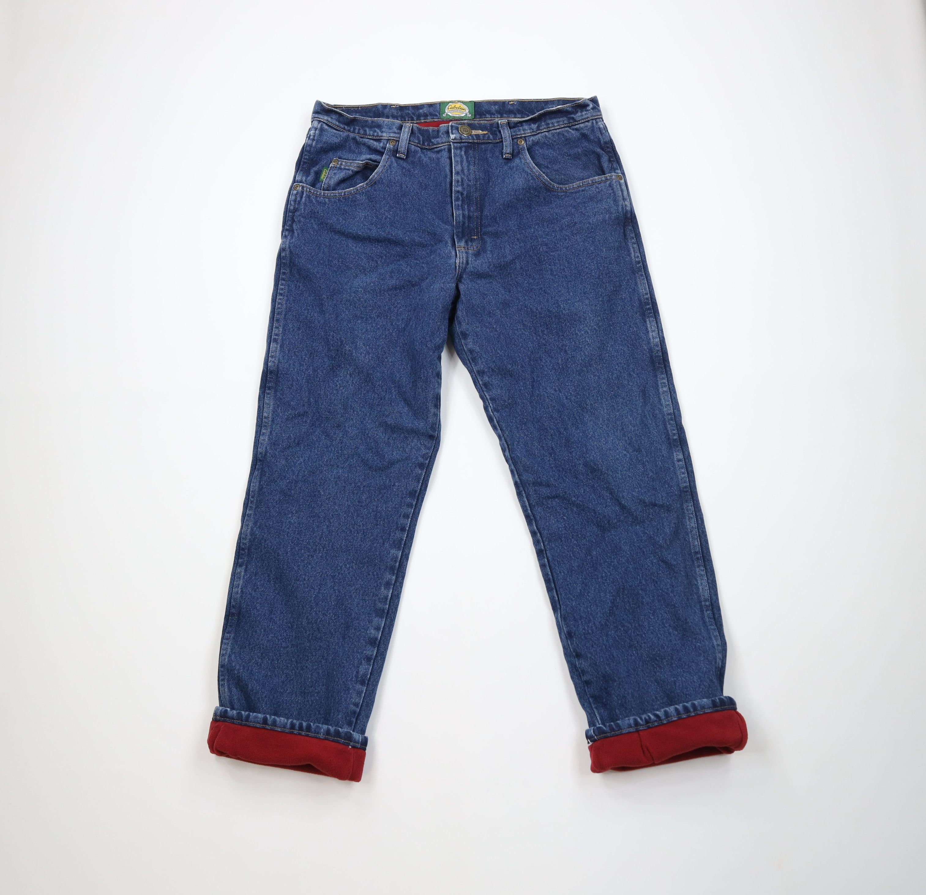 Cabelas Vintage Cabelas Heavyweight Fleece Lined Straight Leg Jeans Size US 34 / EU 50 - 1 Thumbnail