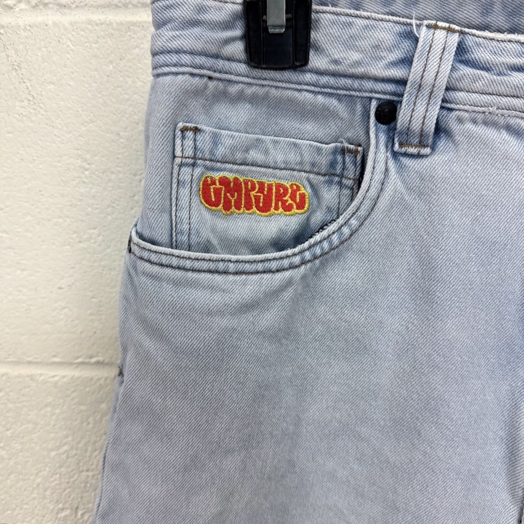 Empyre VINTAGE Empyre Jeans Skate Baggy Skater Denim 30 Light Wash Relaxed Fit Mens 30 Gray 90s Grunge Skateboarding Size US 30 / EU 46 - 2 Thumbnail