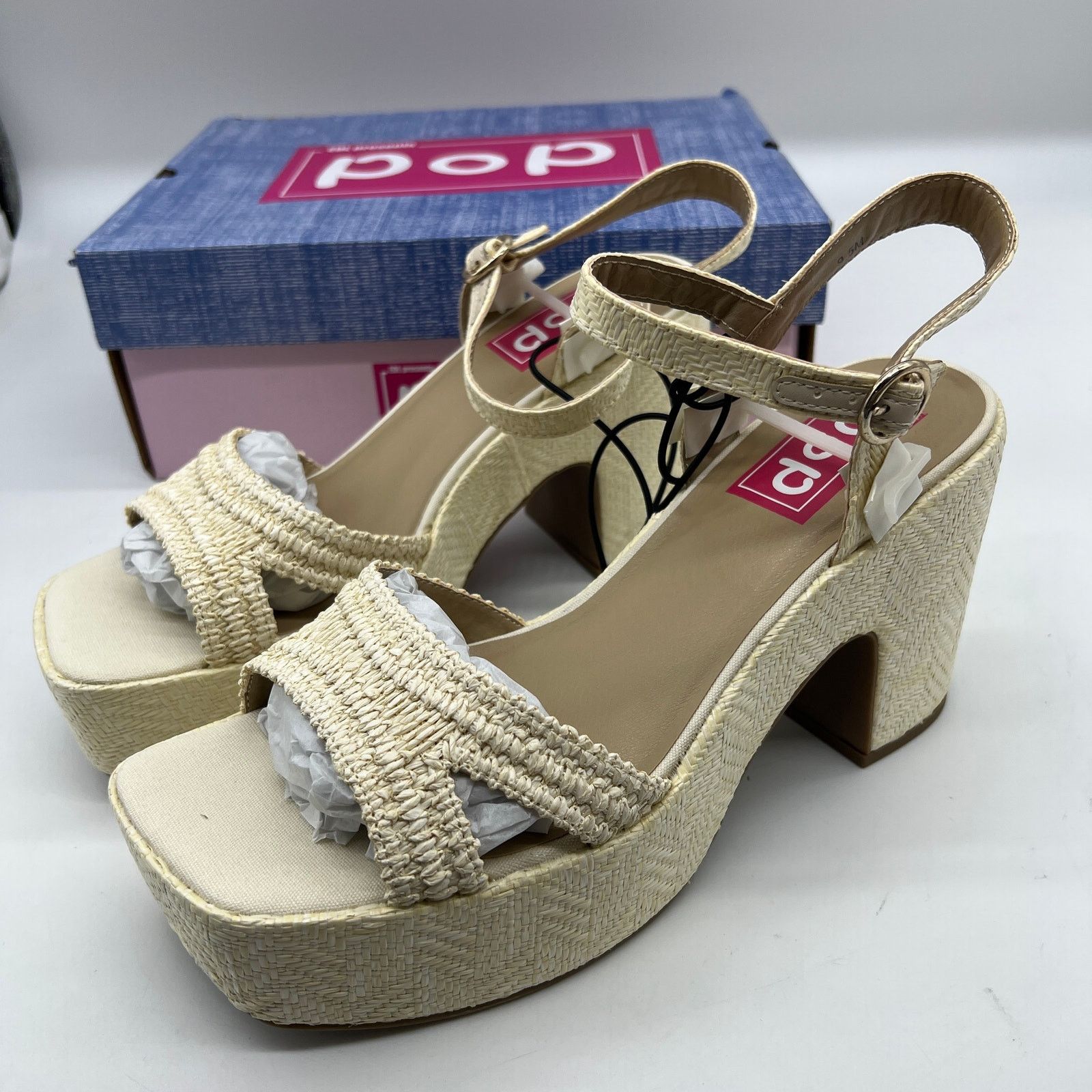 Other Pop Womens Applaud Heeled Sandals Natural Size US 9.5 / IT 39.5 - 1 Thumbnail