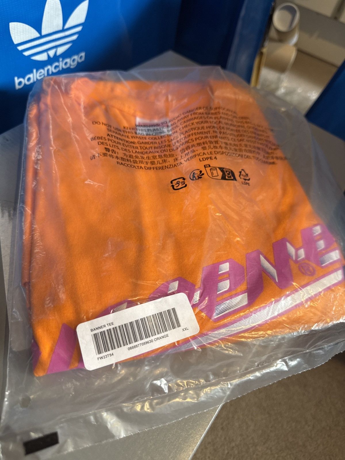 Supreme supreme banner logo tee orange XXL FW23 Size US XXL / EU 58 / 5 - 3 Thumbnail
