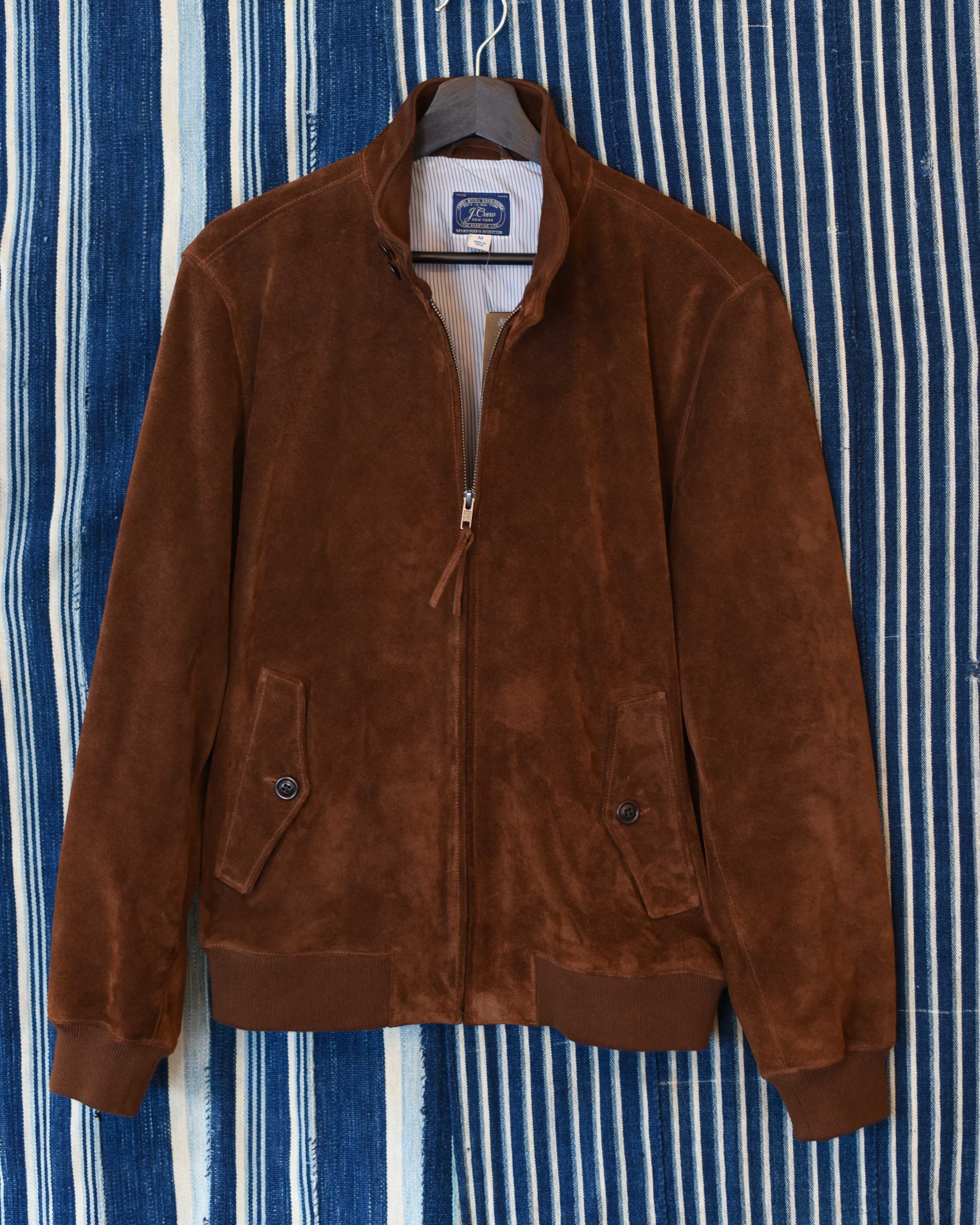 J.Crew New J.Crew Men's Italian Suede Jacket Mahogany Size Medium Size US M / EU 48-50 / 2 - 1 Thumbnail