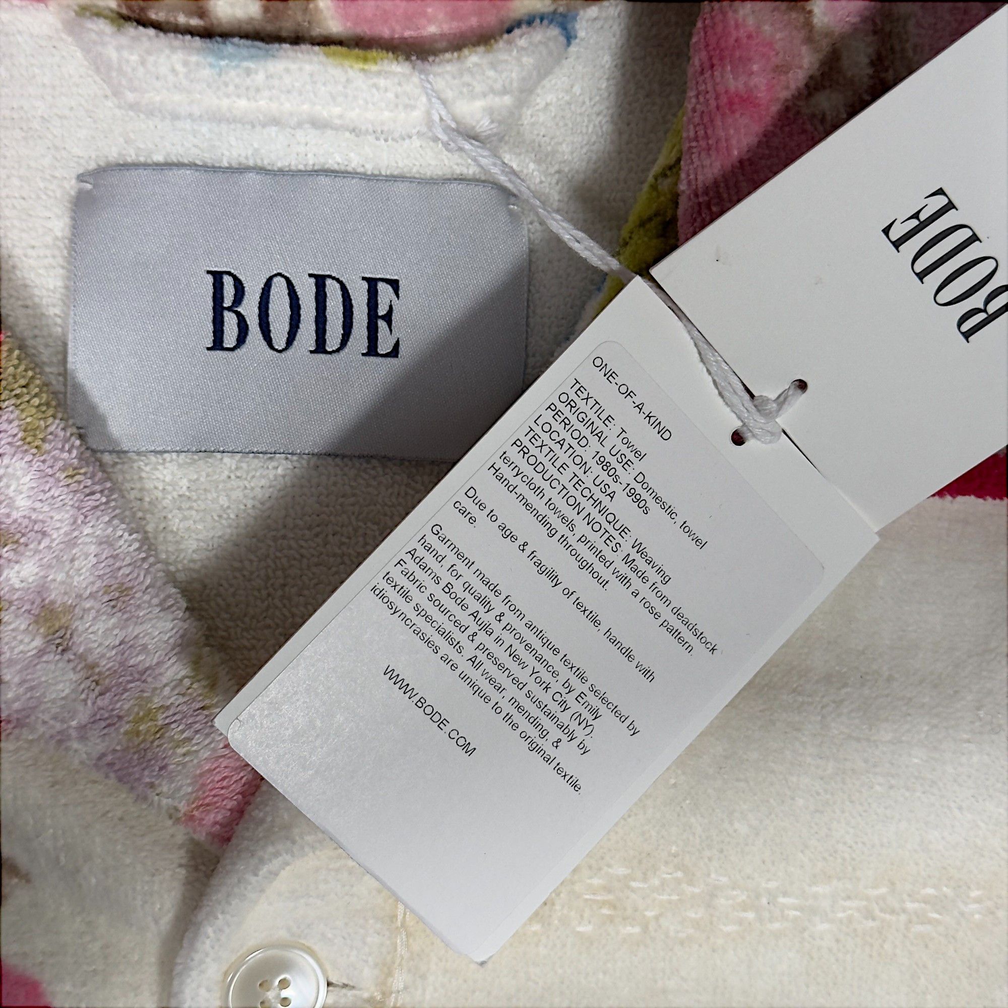 Bode 1/1 'Rose Arrangement' Duo Towel Jacket Size US M / EU 48-50 / 2 - 10 Thumbnail