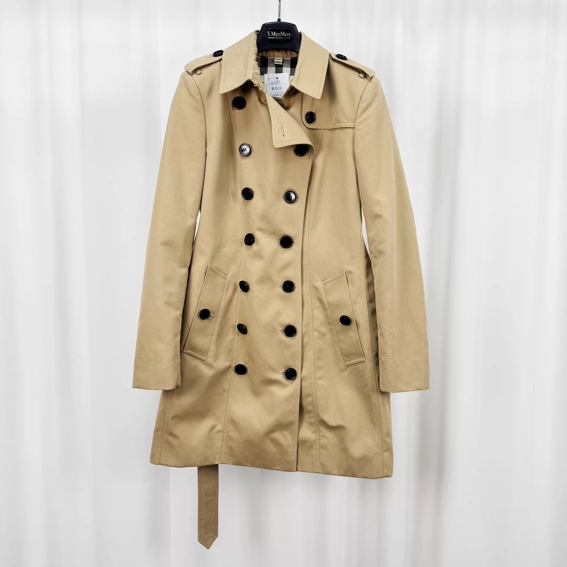 Burberry Burberry DB Check Trench UK10 98N Cuffs Ties Cut Size M / US 6-8 / IT 42-44 - 1 Thumbnail