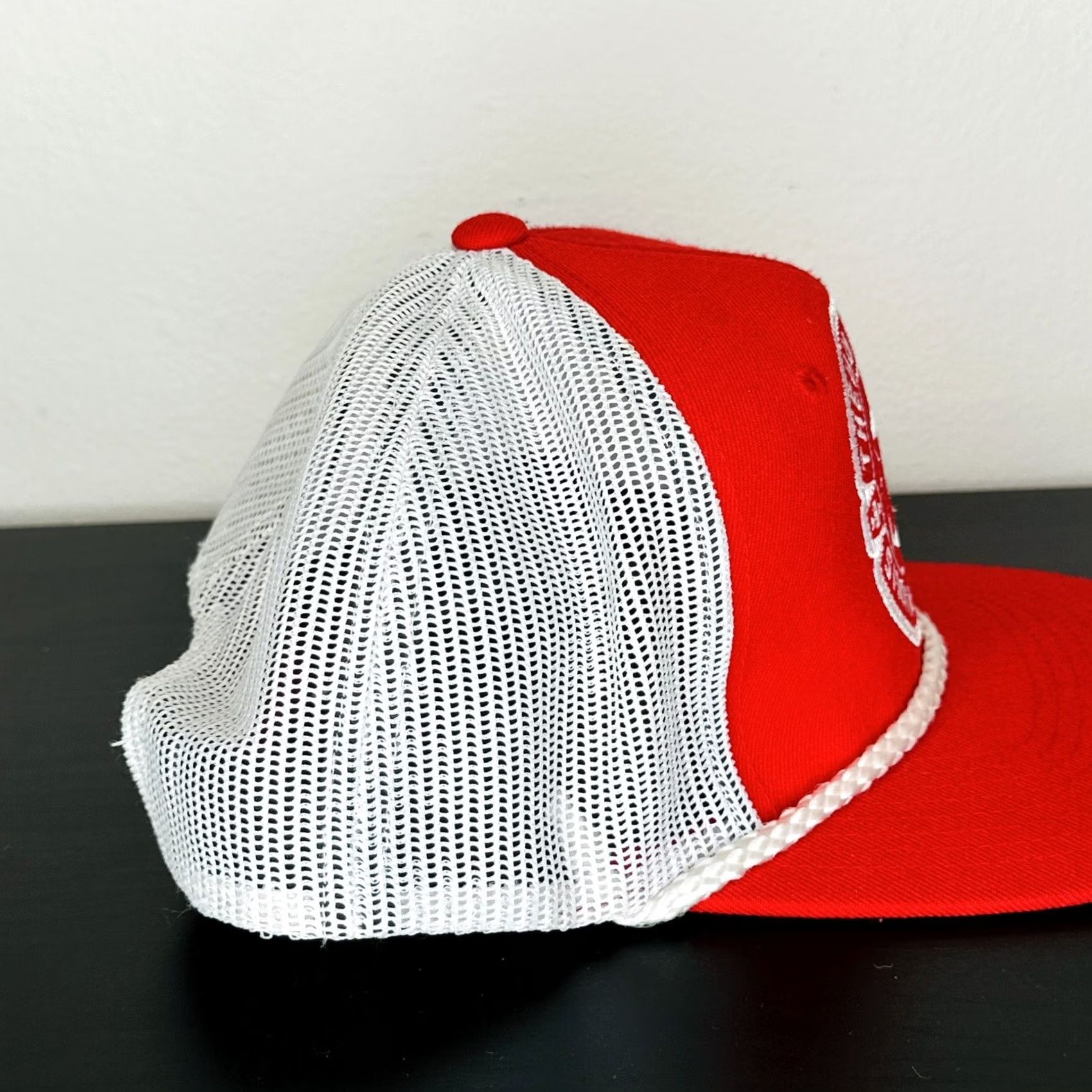 The Hundreds The Hundreds Trucker Hat Snapback Red White Sinking Ships Rope Cap Mens One Size Size ONE SIZE - 5 Thumbnail