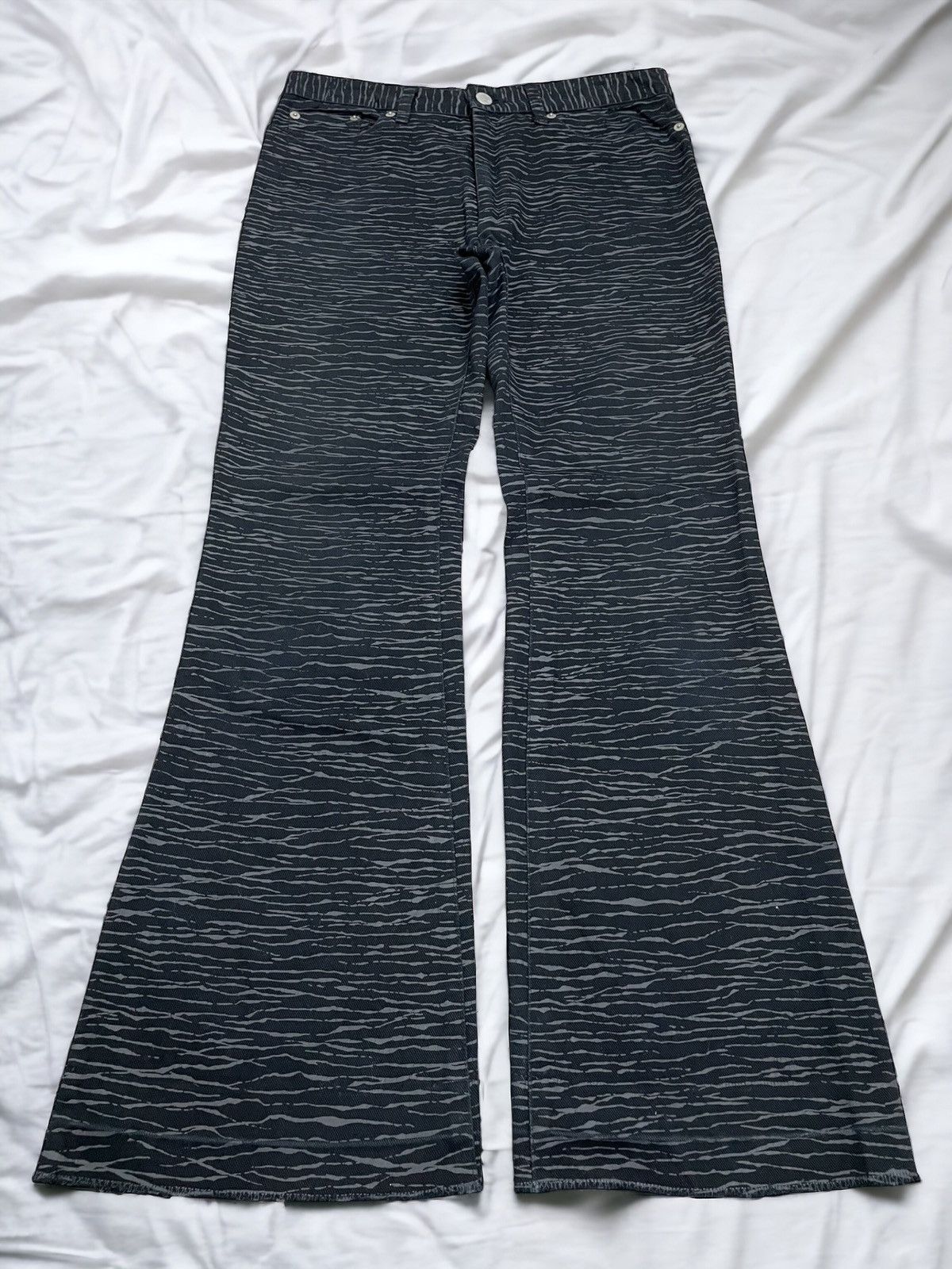 Japanese Brand × Tornado Mart Sadistic And Dangerous Japanese Flare Skin Denim Snakeskin Size US 29 - 1 Thumbnail