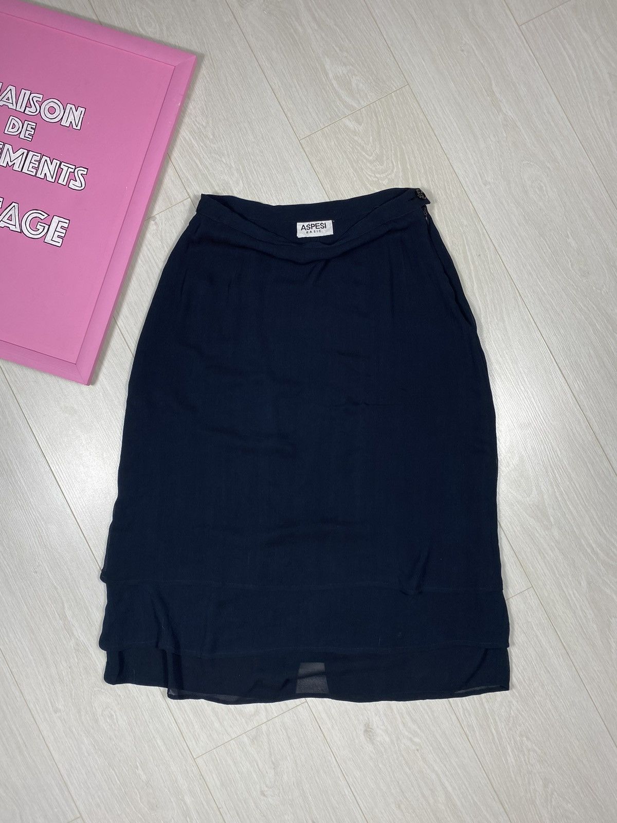 Aspesi × Vintage Aspesi Basic Ruffle Knee length Size 32" / US 10 / IT 46 - 6 Thumbnail