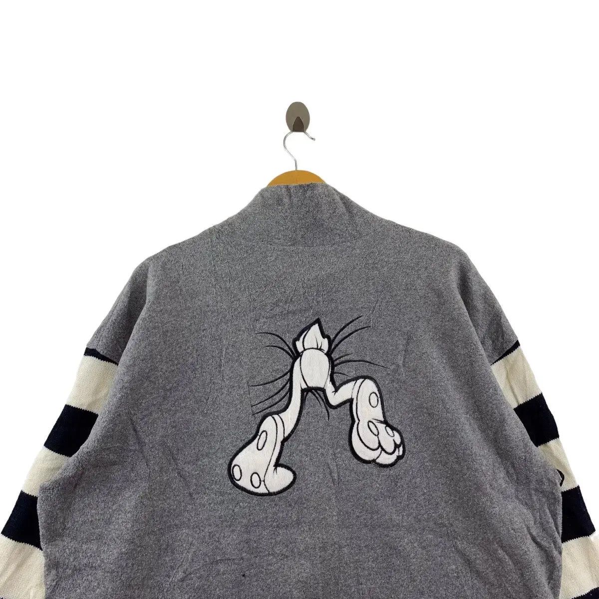 Vintage Vintage RABBIT CARTOON COMIC Striped Fleece Jacket Size XXL / US 16-18 / IT 52-54 - 4 Thumbnail