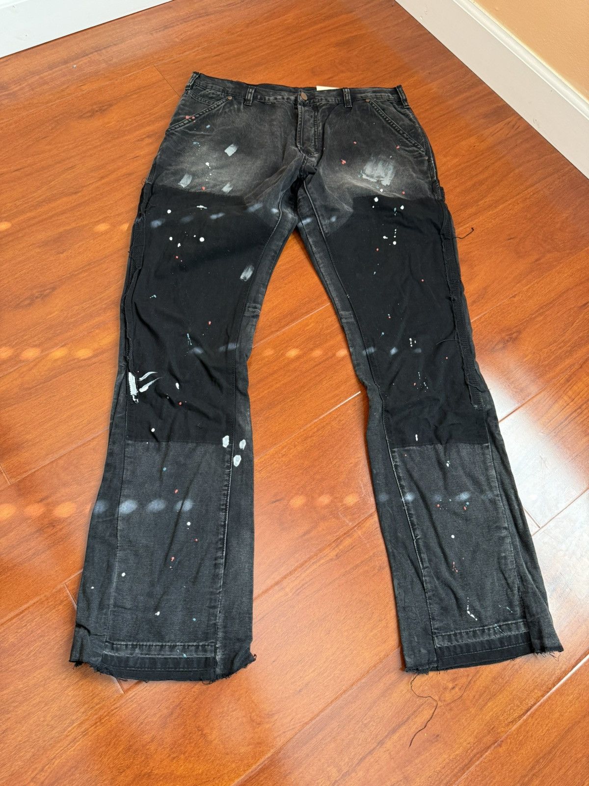 MNML MNML Splatter Flared Jeans Size US 34 / EU 50 - 1 Preview