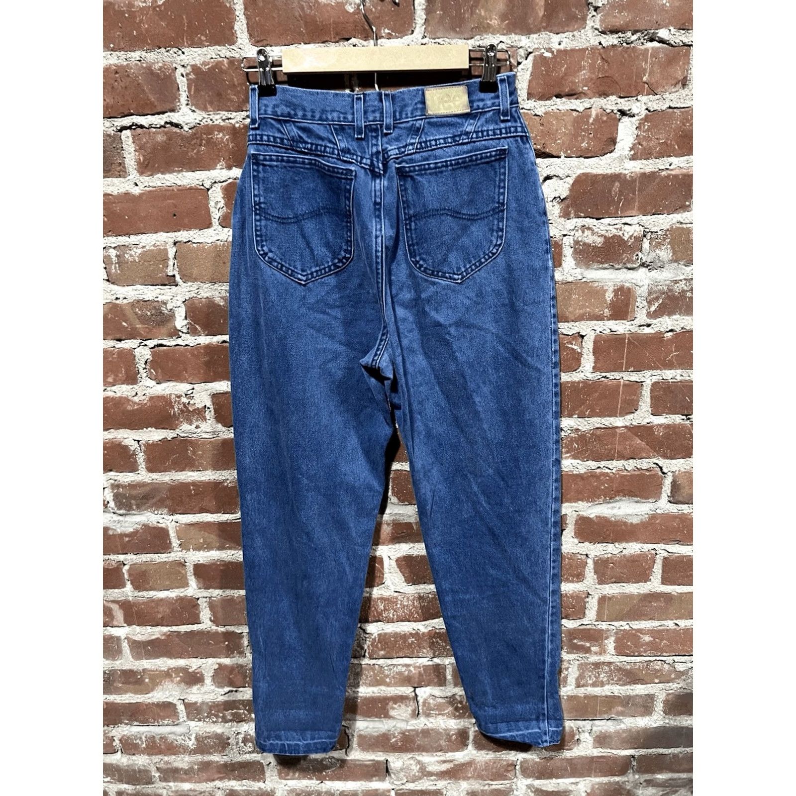 Lee VINTAGE Lee Womens Blue Denim Pants Straight Leg Size 10 Long Size 32" / US 10 / IT 46 - 2 Thumbnail