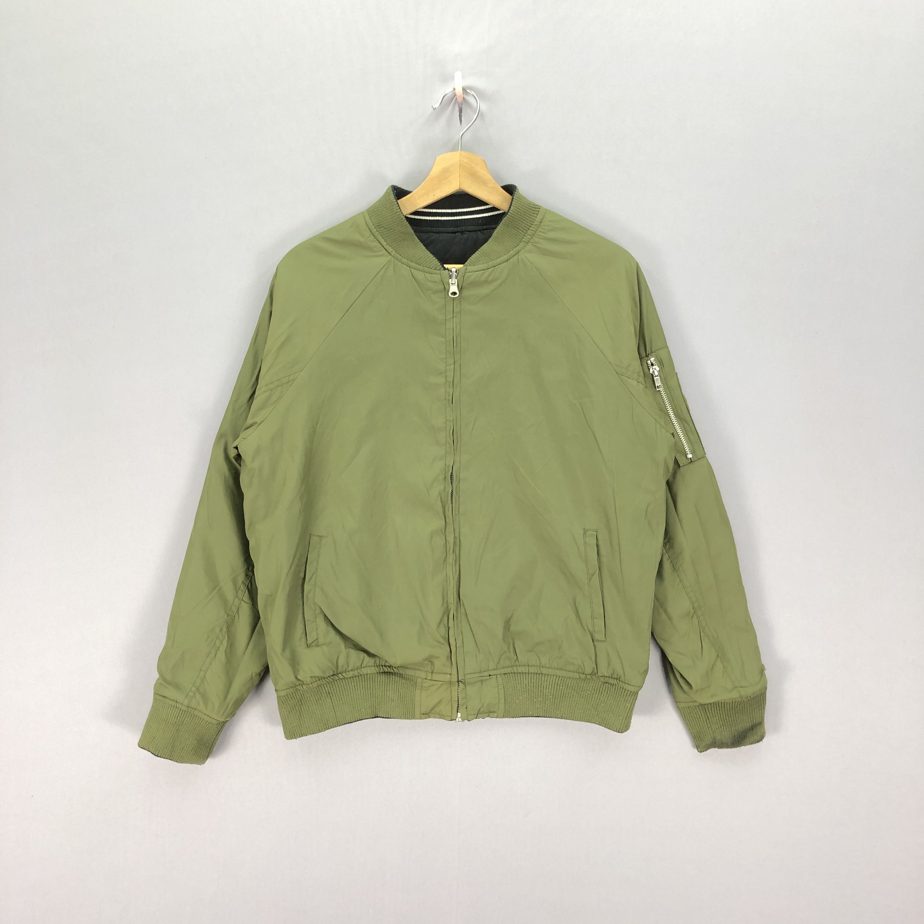 Japanese Brand Vintage Japanese Air Force Ma-1 Air Force Reversible Jacket Size US L / EU 52-54 / 3 - 2 Thumbnail