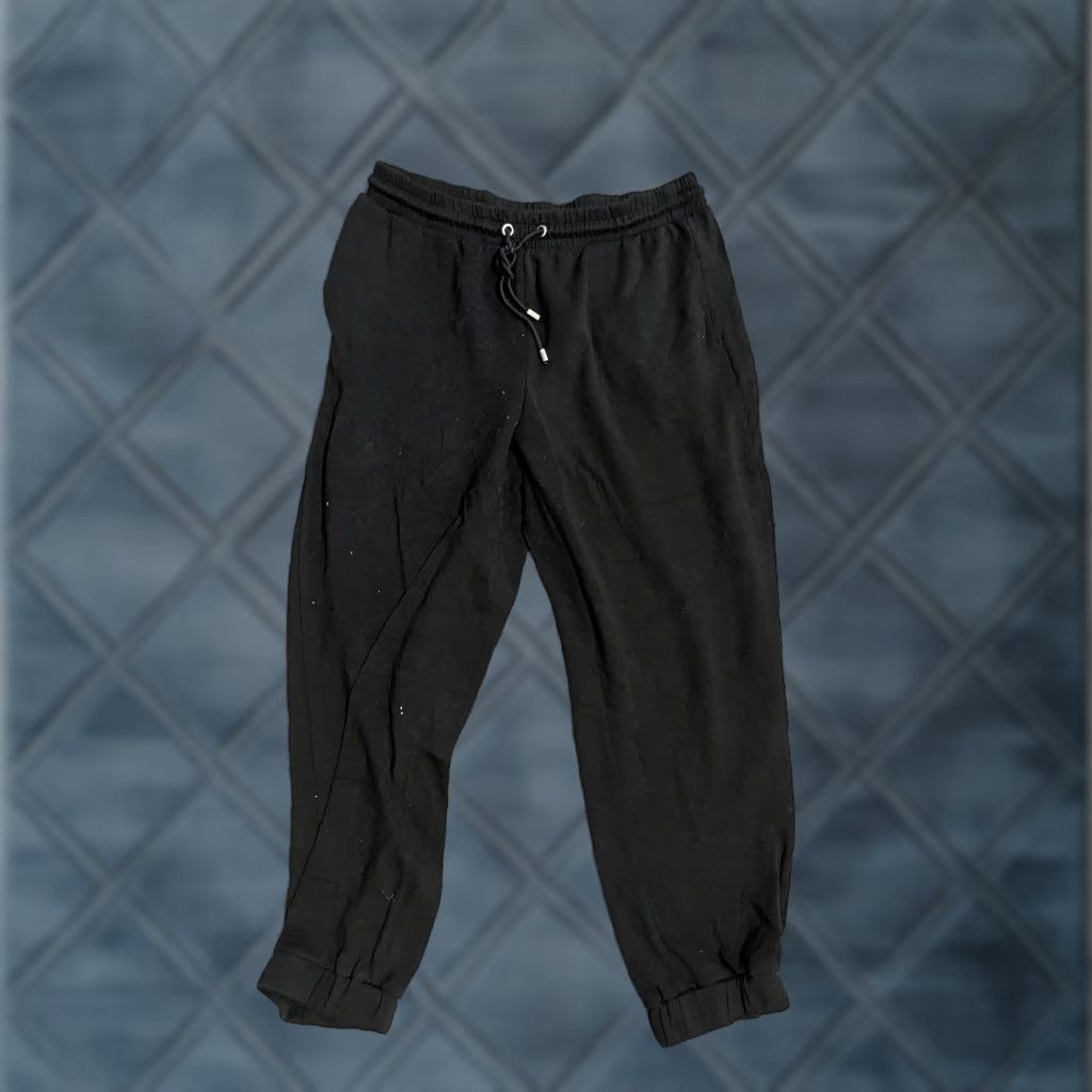 Vintage Truth by Republic Jogger Pants Men L Black Tapered Casual Rayon Blend Size US 33 - 1 Thumbnail
