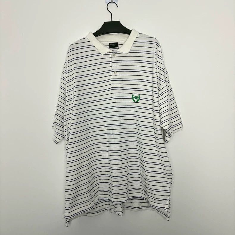Balenciaga Balenciaga 25ss striped Polo short sleeve Size US M / EU 48-50 / 2 - 1 Thumbnail