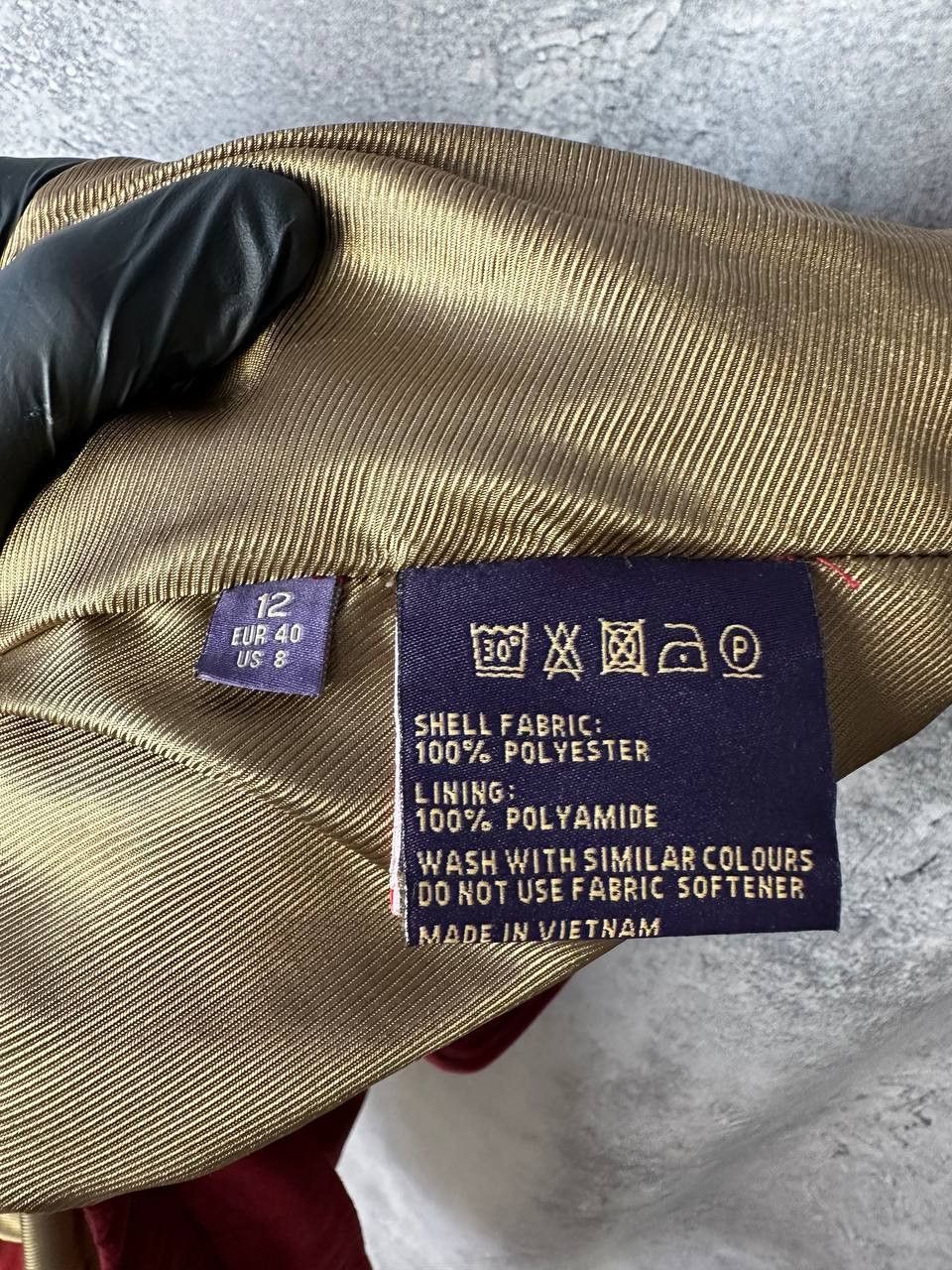 Designer × Musto × Vintage Musto Purple Label Jacket Burgundy Zip Buttons Coat Belted Size M / US 6-8 / IT 42-44 - 14 Thumbnail