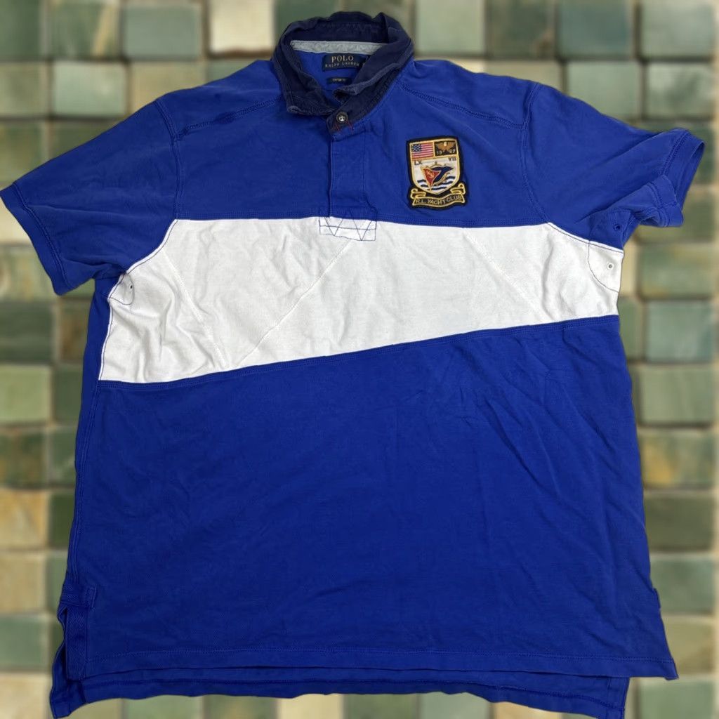 Polo Ralph Lauren Polo Ralph Lauren Polo Shirt Men XXL Blue RL Yacht Club Short Sleeve Polo Men’s blue Yacht Club 2XL Size US XXL / EU 58 / 5 - 1 Thumbnail