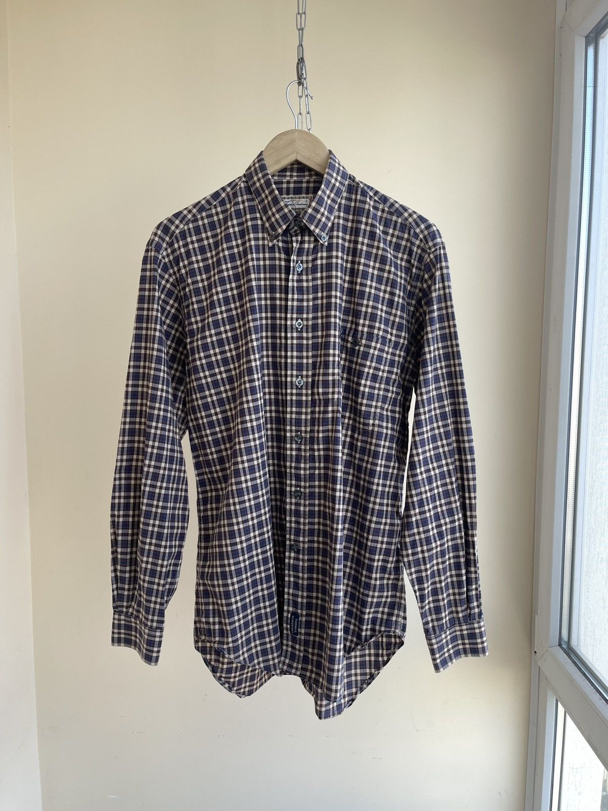 Burberry Thomas Plaid Checked Button Down Long Sleeve Shirt 2000s Size US M / EU 48-50 / 2 - 1 Thumbnail