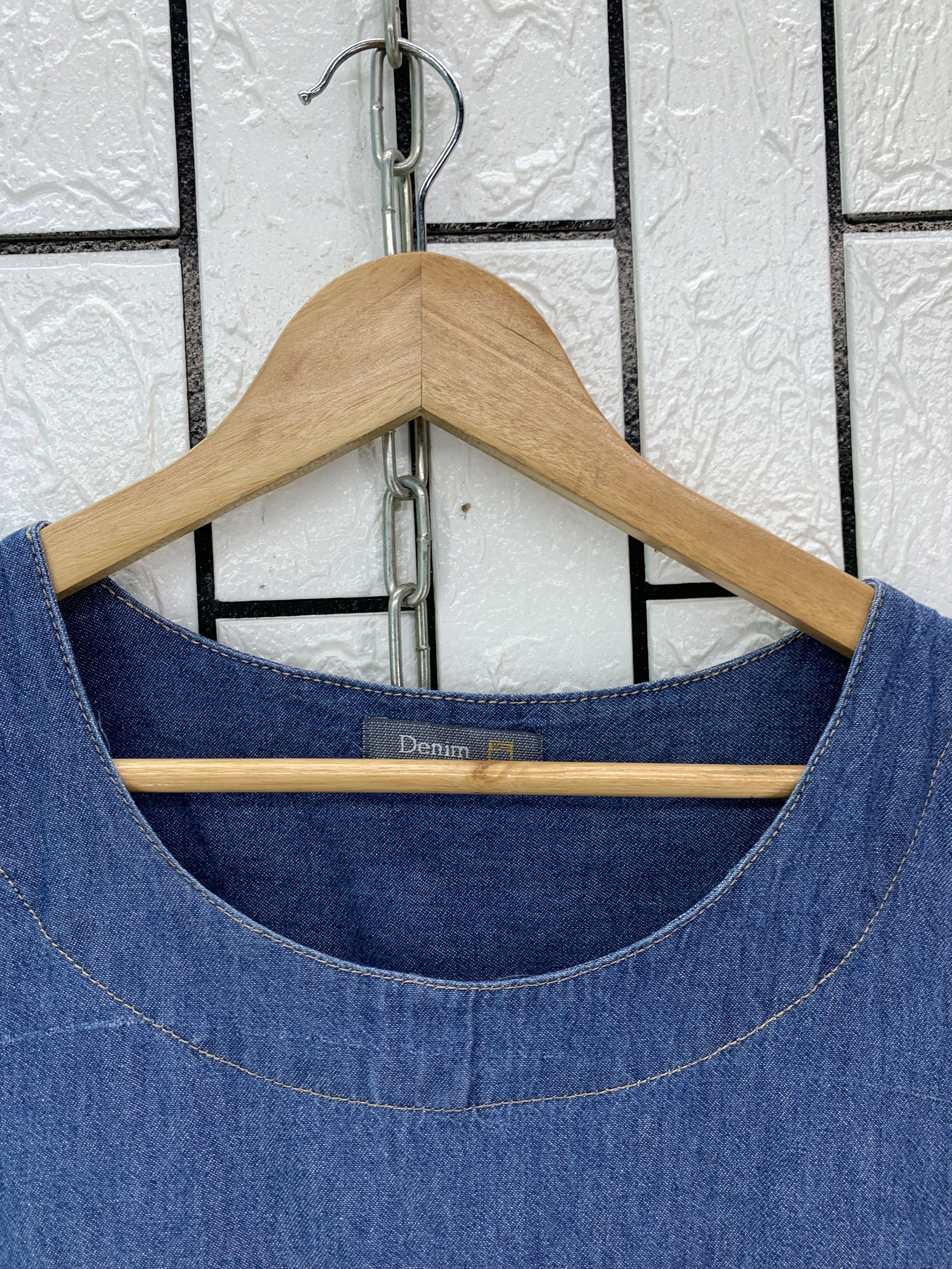 Japanese Brand Denim dress Size M / US 6-8 / IT 42-44 - 5 Thumbnail