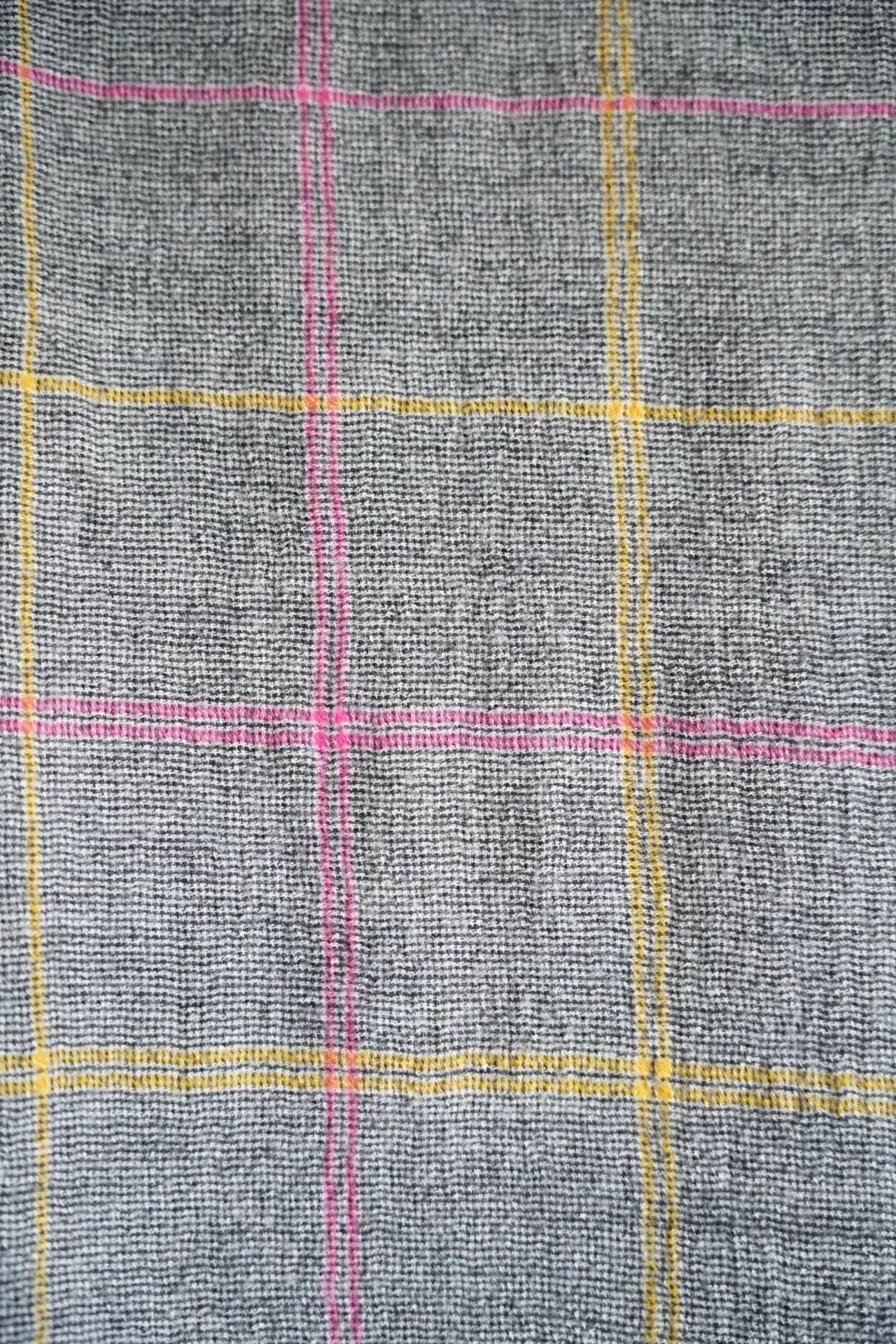 Yohji Yamamoto Yohji Yamamoto 08aw Vintage Plaid Fringe Scarf K4 Size ONE SIZE - 2 Thumbnail