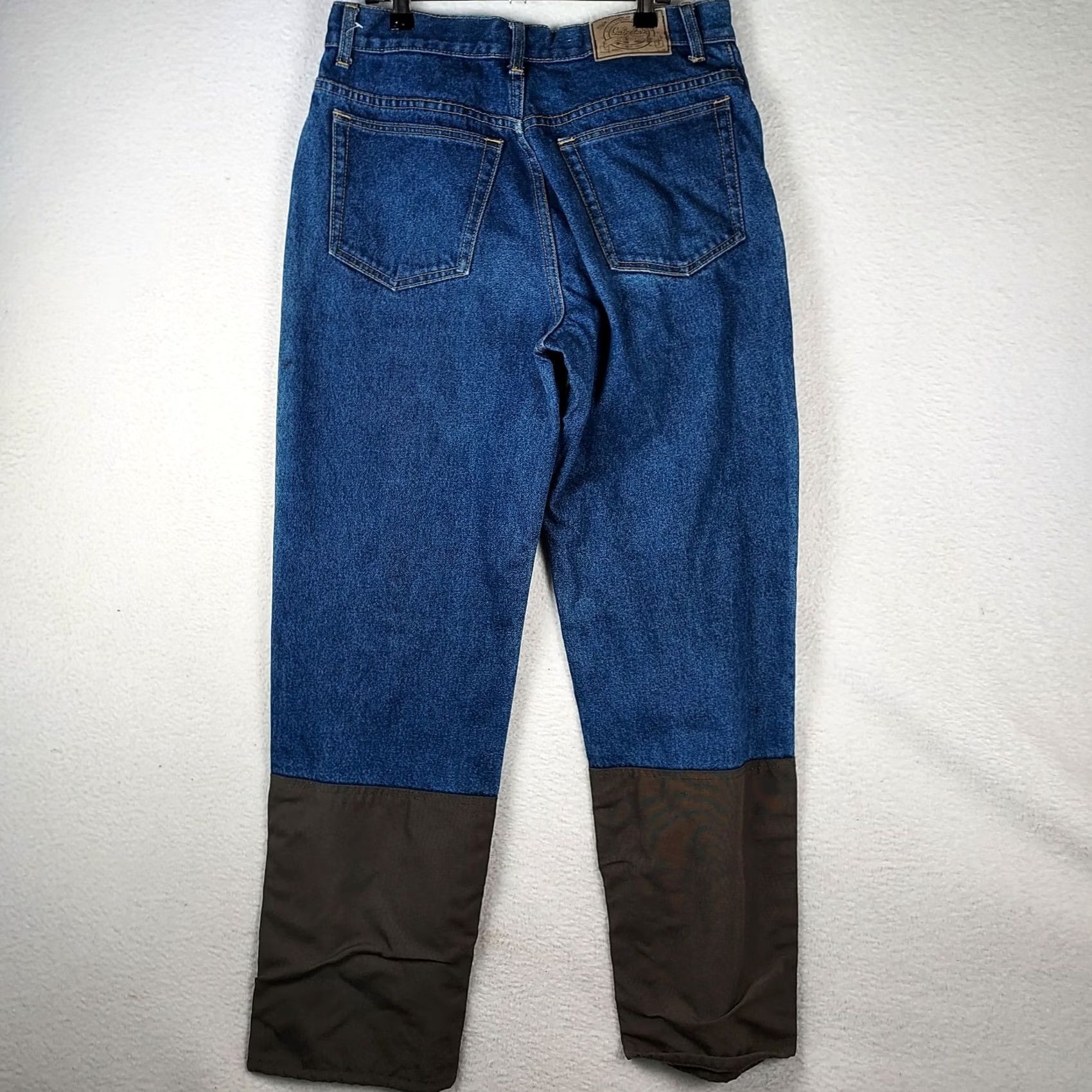 Vintage Cabela's Brush Denim Jeans Mens 32x30 Jeans 5-Pocket Blue Cotton Denim Regular Rise Medium Wash Outdoor Workwear Day Outdoor Winter Spring Fall Mens Size US 32 / EU 48 - 2 Thumbnail