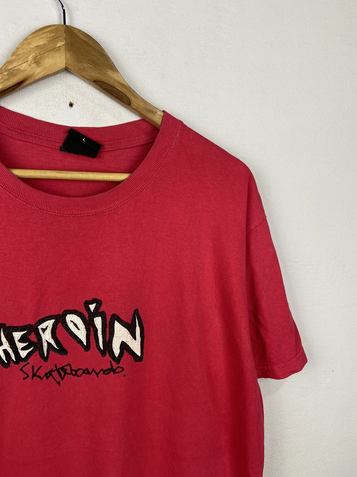 Vintage Vintage 90s Heroin Skateboard Tee Size US L / EU 52-54 / 3 - 3 Thumbnail