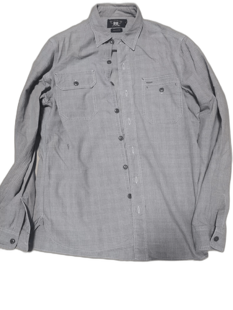 RRL Ralph Lauren RRL Gray Plaid Long Sleeve Shirt Size US M / EU 48-50 / 2 - 1 Thumbnail