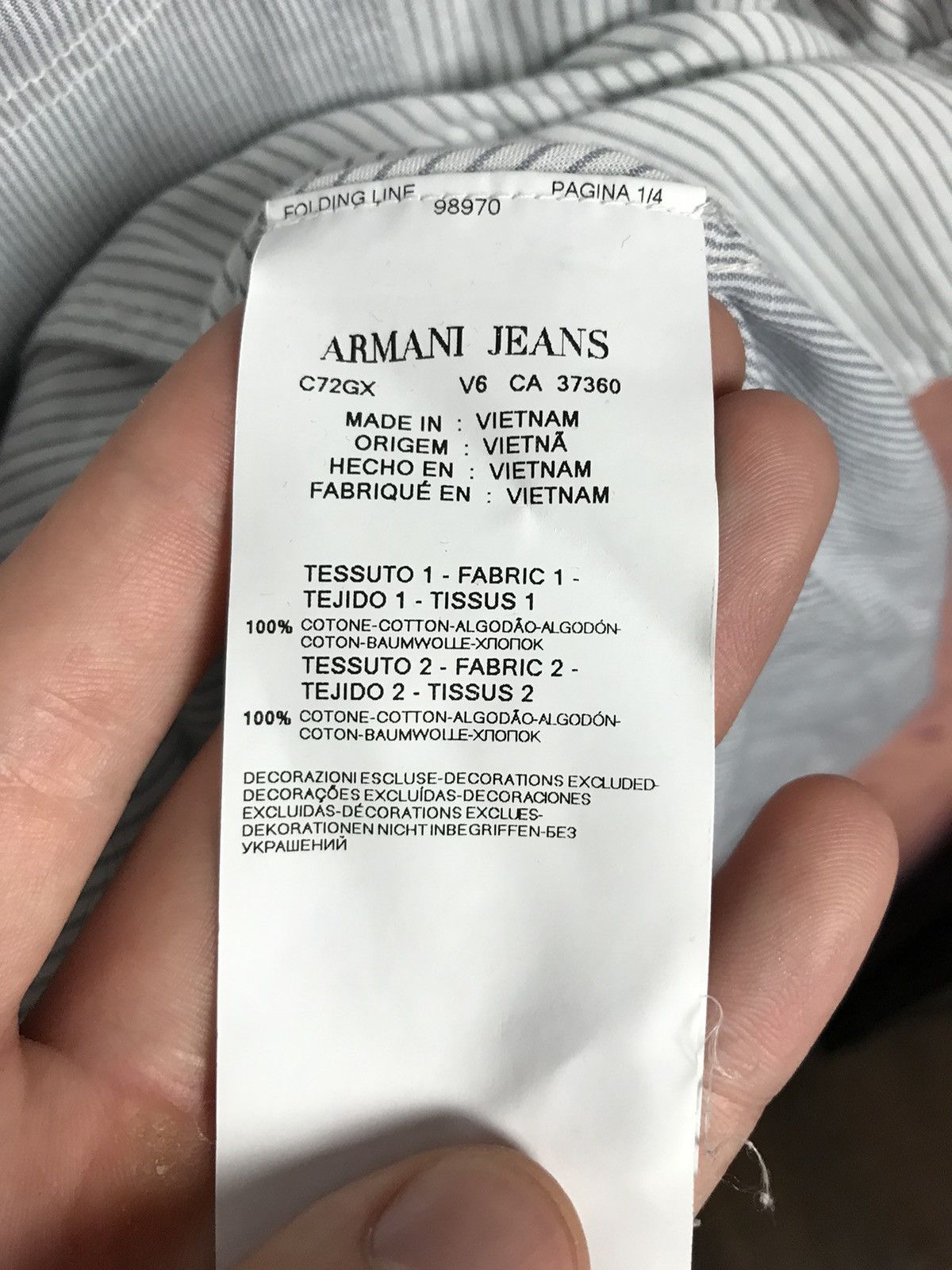 Armani × Vintage Vintage Armani luxury shirt Size US M / EU 48-50 / 2 - 6 Thumbnail