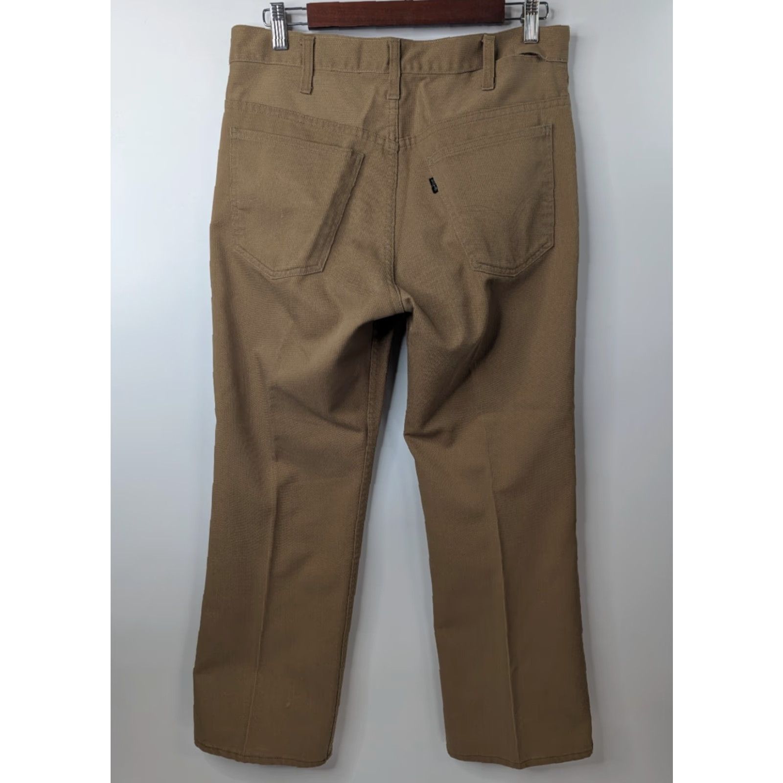 Levi's VTG Levis Pants Khaki Mens Big E Black Label Trouser Talon Zipper 32x27 Size US 32 / EU 48 - 6 Thumbnail
