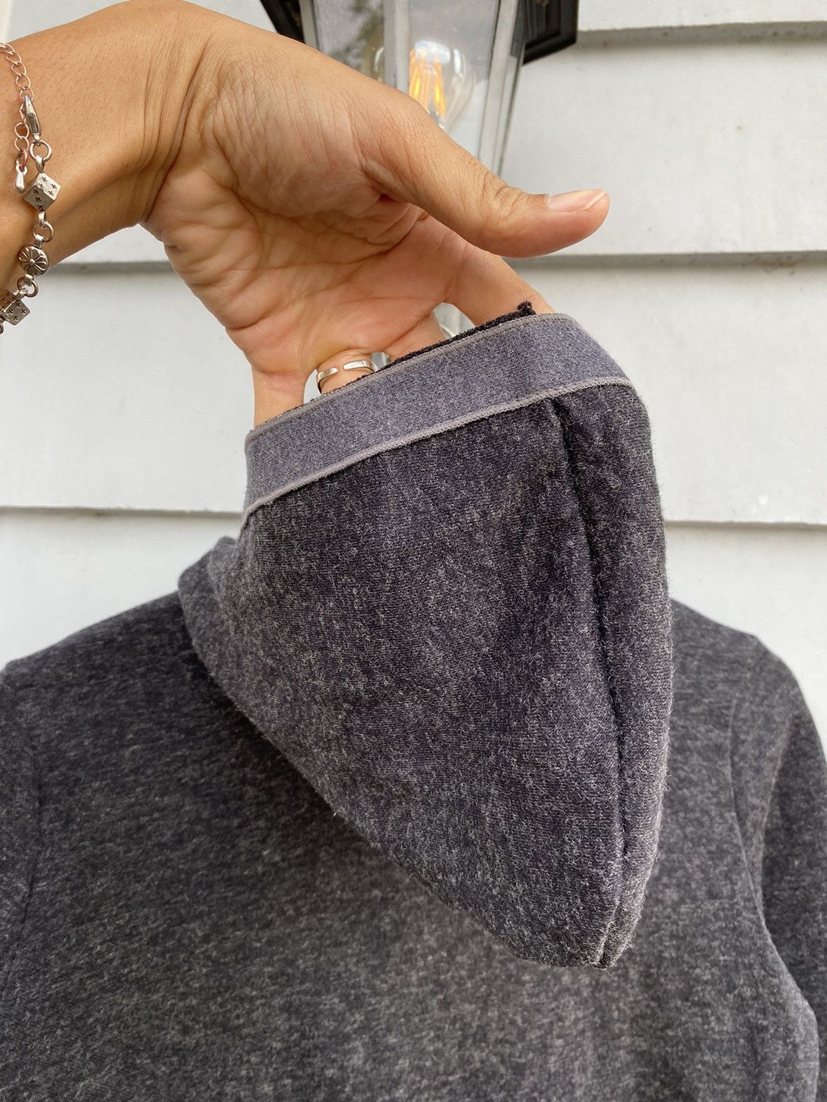 If Six Was Nine Japanese Two Tone Panel Hoodie Asymmetrical Collar & Pocket Size US S / EU 44-46 / 1 - 10 Thumbnail