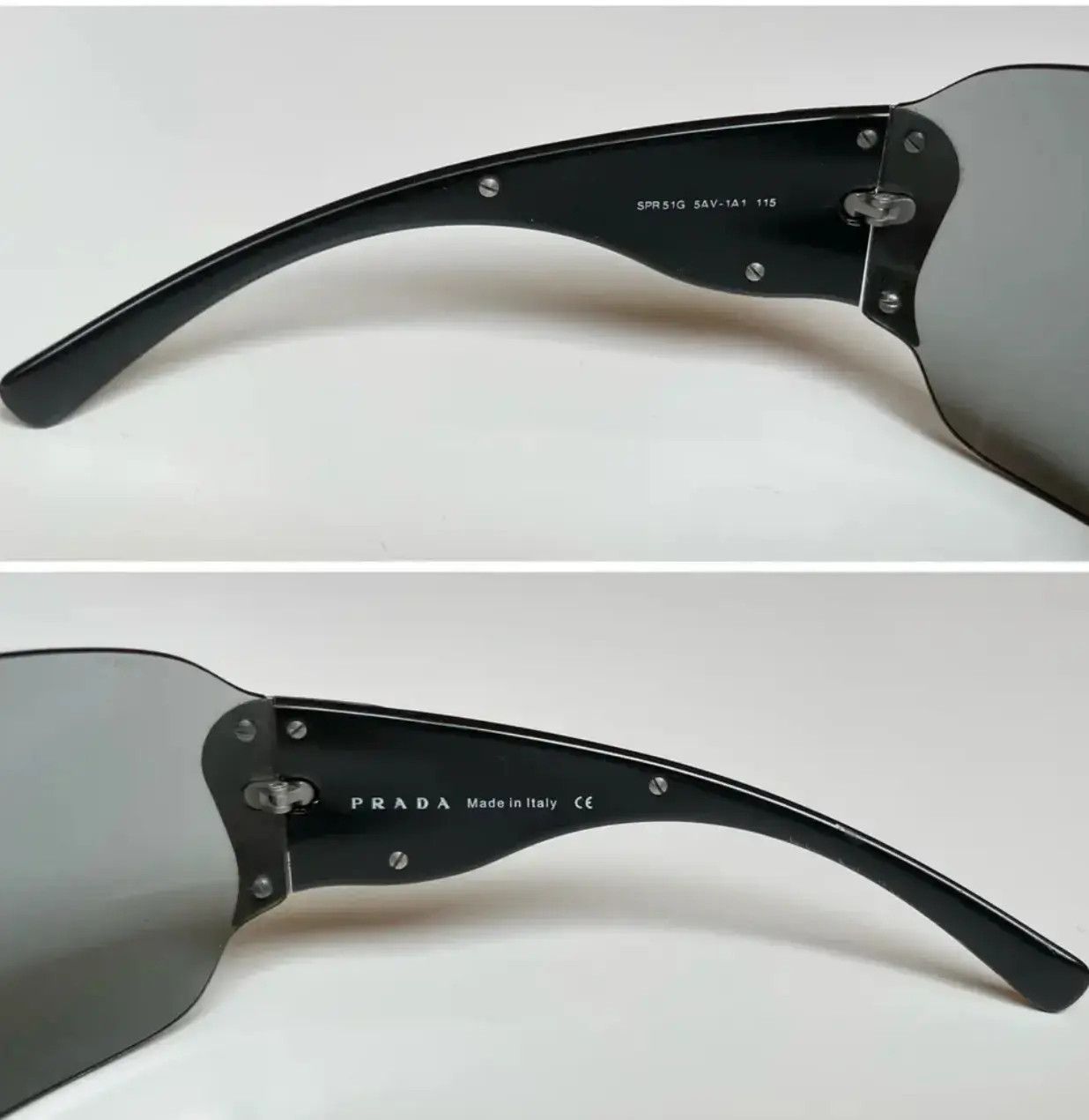 Prada PRADA Sunglasses Flame Star Fire Rimless Symbole Shield Mask Size ONE SIZE - 5 Thumbnail