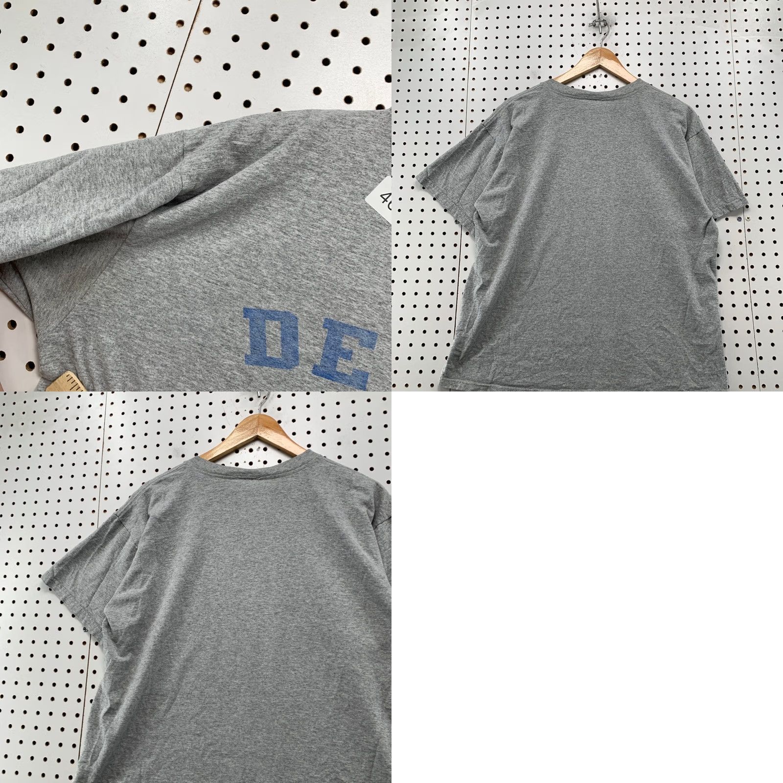 Adidas VINTAGE Adidas Depaul Shirt M Gray Blue Demons Gray Faded Short Sleeve Shirt Mens Medium Gray Adidas Depaul University Shirt Size US M / EU 48-50 / 2 - 9 Thumbnail