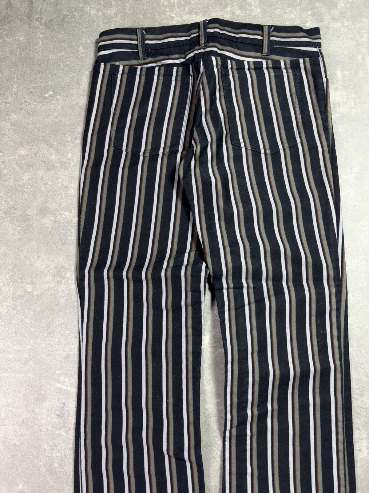 Burberry Burberry Black Label Exclusive Flared Striped Pants 27 28 Size US 27 - 12 Thumbnail