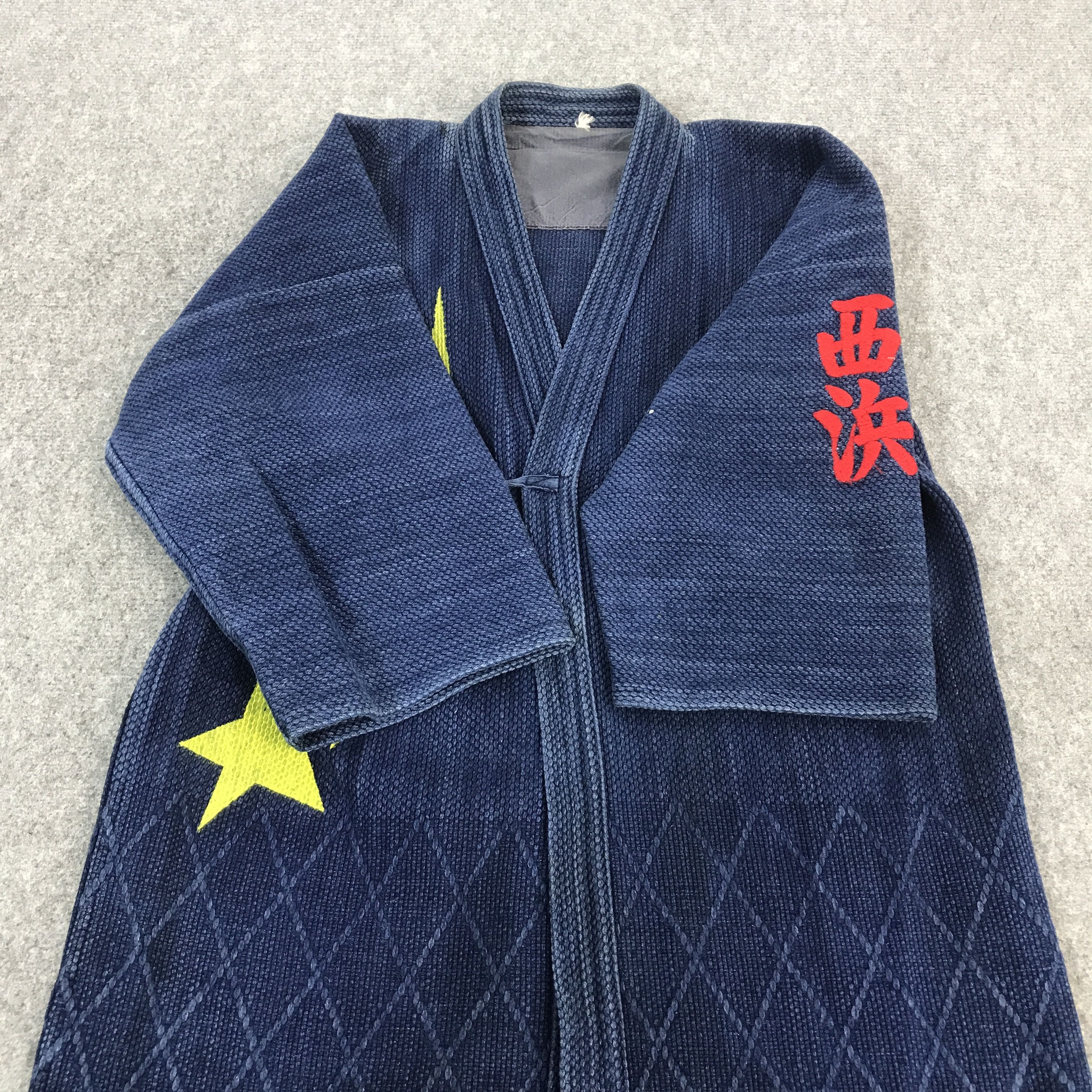 Japanese Brand KIMONO BLUE INDIGO CARDIGAN JAPAN JACKET Size US L / EU 52-54 / 3 - 8 Thumbnail