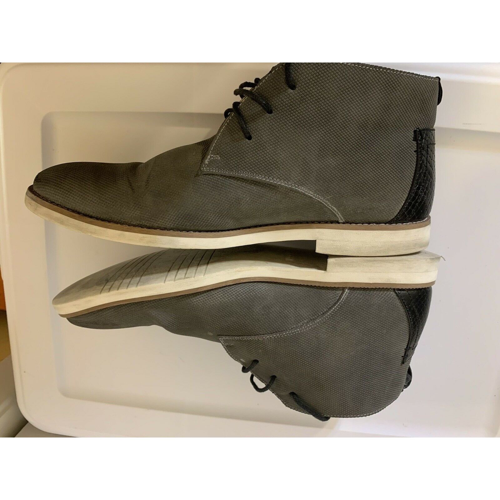 Steve Madden Steve Madden Men’s Sz 10.5 Baskit Leather Dress Shoes Gray Size US 10.5 / EU 43-44 - 8 Thumbnail