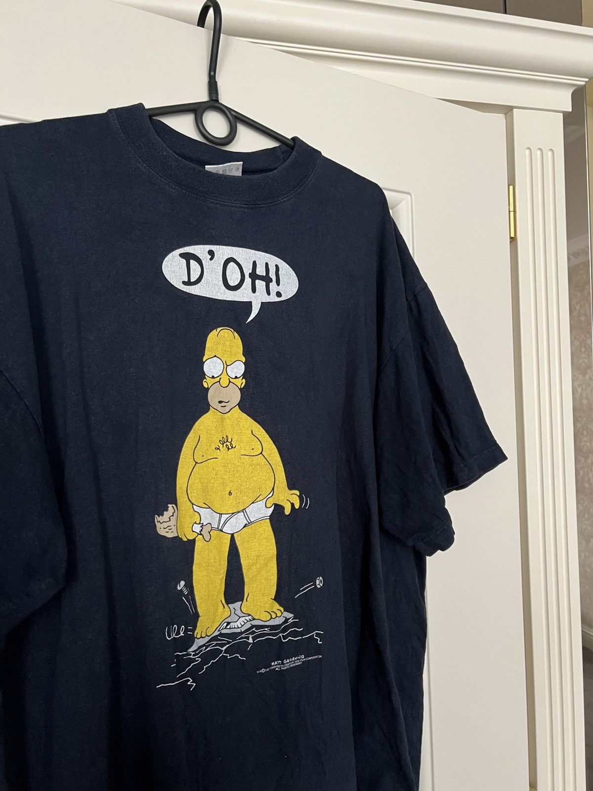 The Simpsons Vintage 1997 The Simpson T-Shirt Homer Movie Tee Size US XL / EU 56 / 4 - 5 Thumbnail