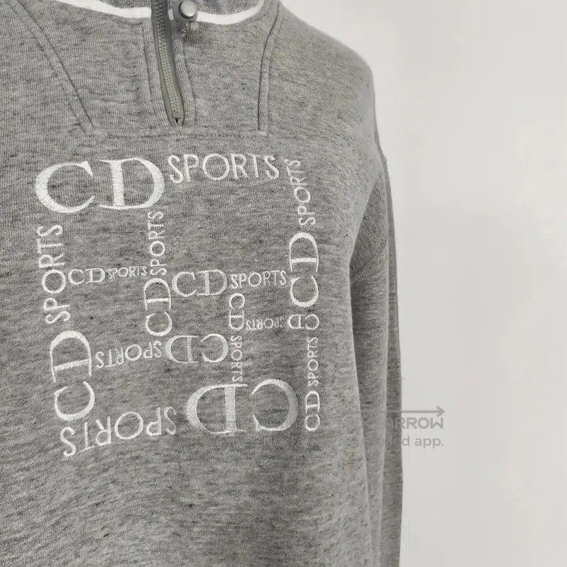 Dior Dior Gray Cotton Women's Long Sleeve Sweatshirt . Size M / US 6-8 / IT 42-44 - 3 Thumbnail