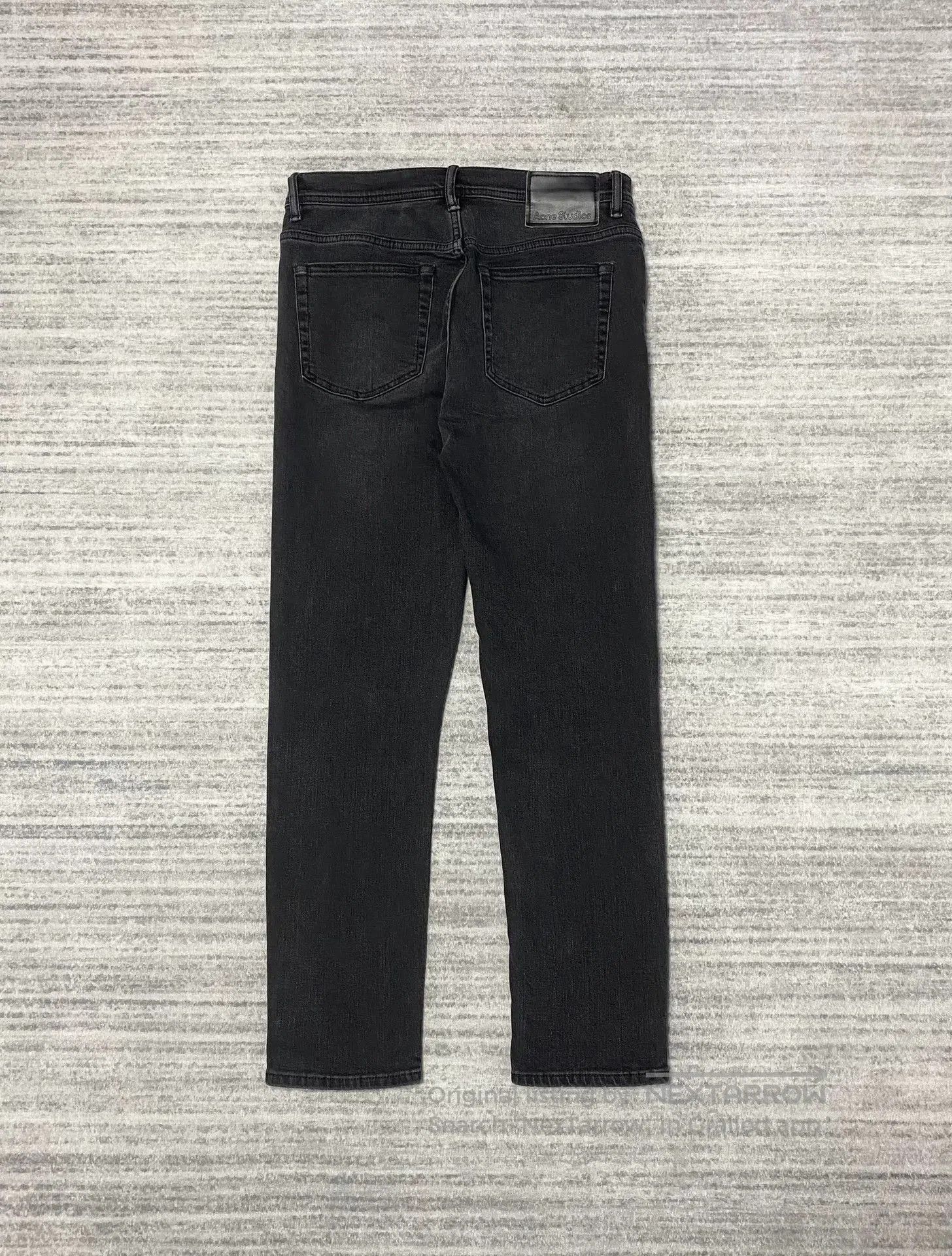 Acne Studios black slim-fit straight-leg jeans. Size US 29 - 4 Thumbnail