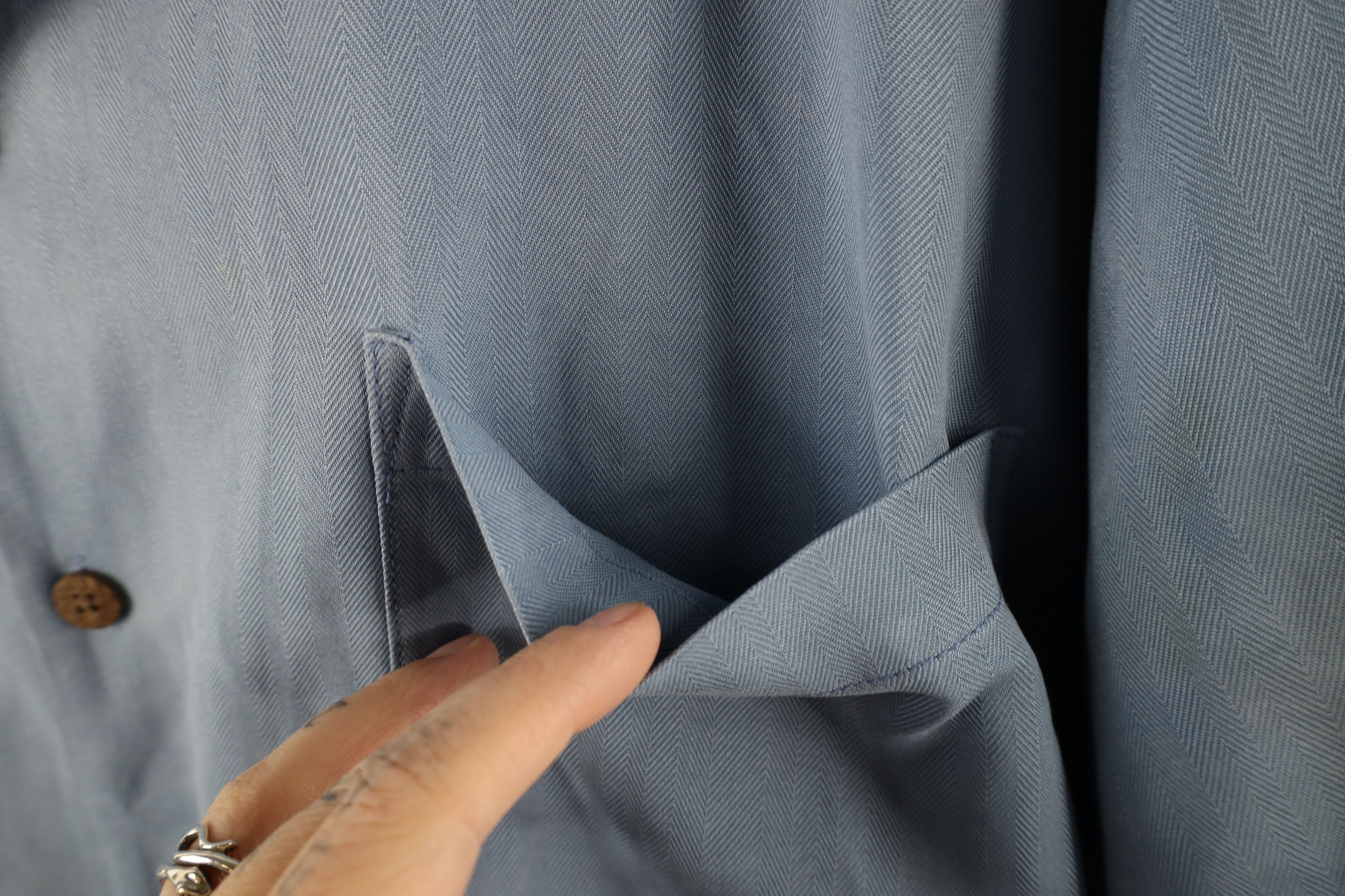 Tommy Bahama × Vintage Vintage 90s Tommy Bahama Herringbone Looped Collar Shirt Size US XXL / EU 58 / 5 - 4 Thumbnail