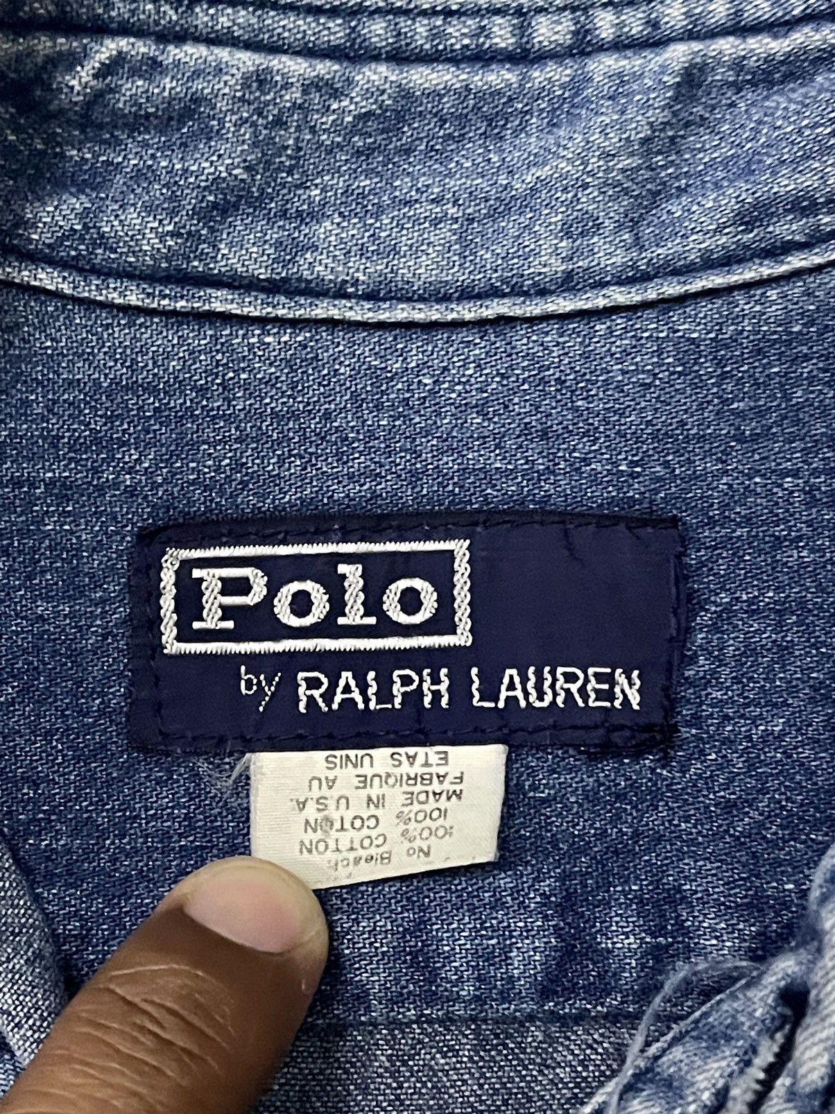 Polo Ralph Lauren POLO RALPH LAUREN DENIM SHIRTS SINGLE POCKET FADED Size US M / EU 48-50 / 2 - 2 Thumbnail