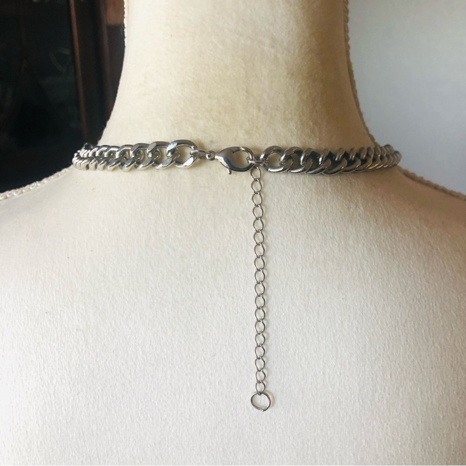 Handmade Handcrafted repurpose genuine labradorite cuban necklace Size ONE SIZE - 7 Thumbnail