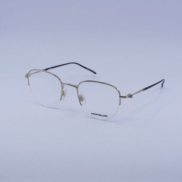 Montblanc Montblanc MB0129O 004 Eyeglasses Gold 52mm Aviator Frame Size ONE SIZE - 1 Thumbnail