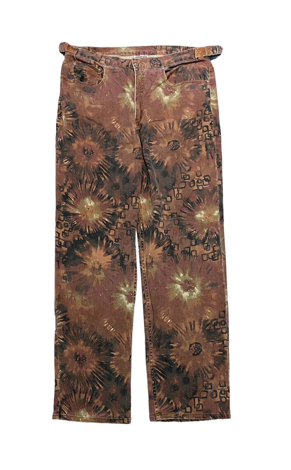 Japanese Brand 90s Chico Firework floral art print Size US 33 - 1 Thumbnail