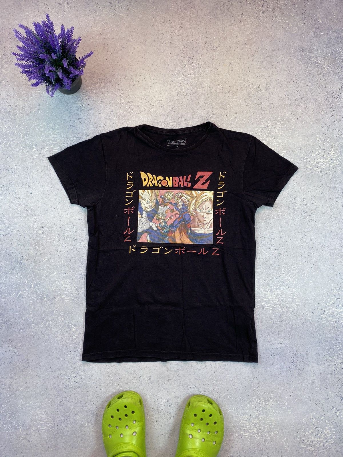 Anime Dragon Ball Z Men’s Black T-shirt With Big Logo Size Small Size US S / EU 44-46 / 1 - 2 Thumbnail