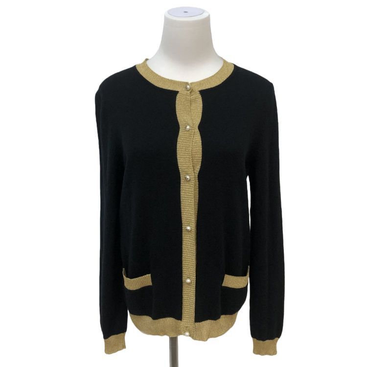 Gucci Gucci Cashmere Silk Gold Trim Cardigan Size S Size S / US 4 / IT 40 - 1 Thumbnail